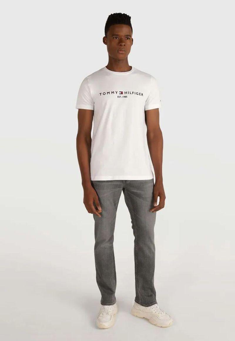 Polera Im Core Logo Slim Fit YB Blanco Tommy Hilfiger-1