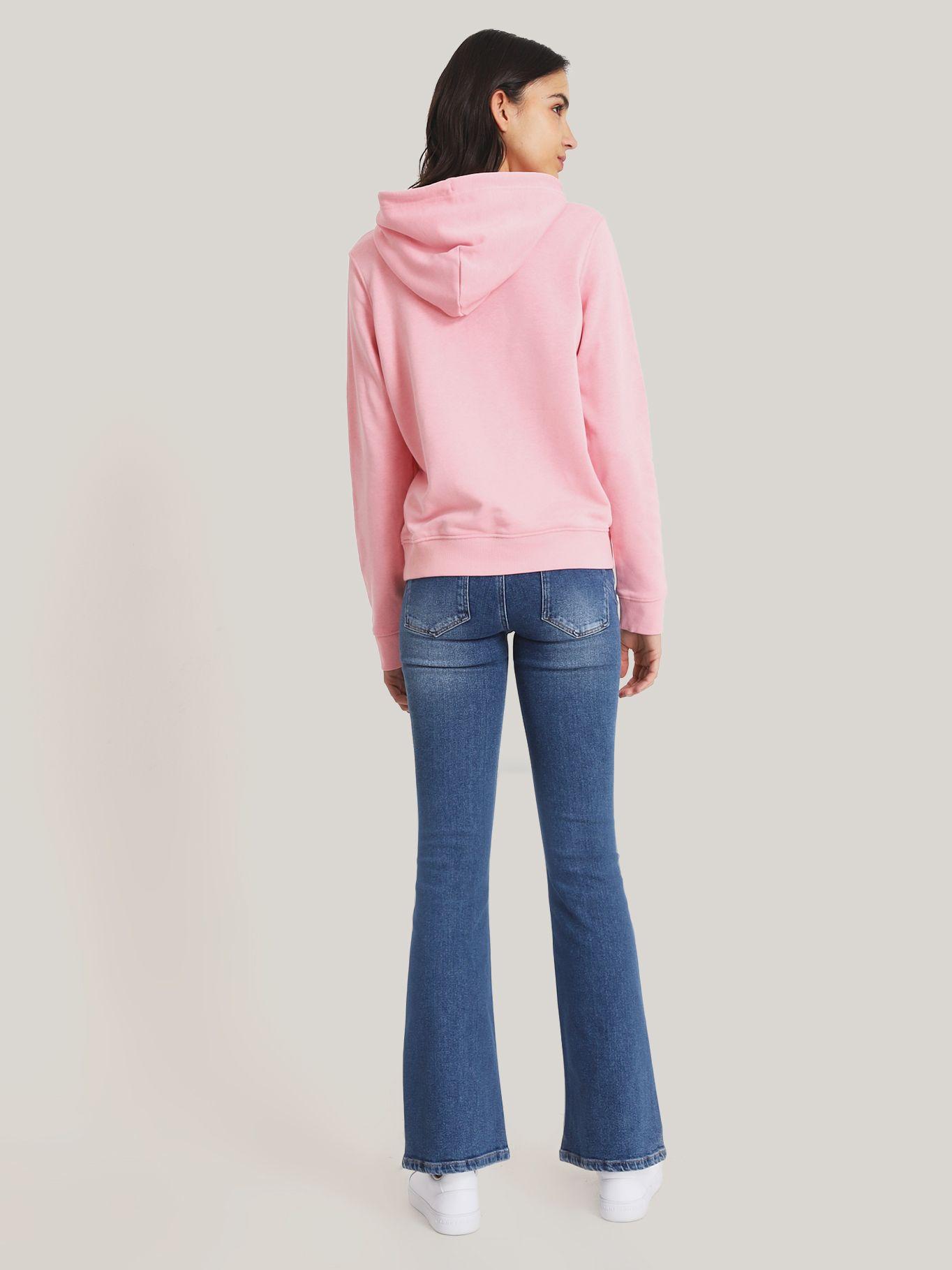 Polerón Hoodie Essential Con Logo Rosado Tommy Jeans-2