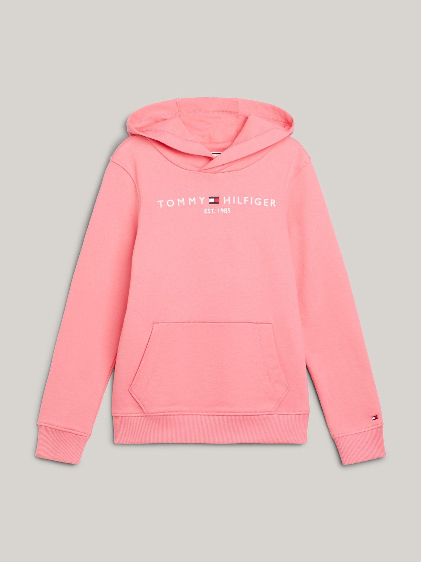 Polerón Hoodie Esencial Con Logo Rosado Tommy Hilfiger-4