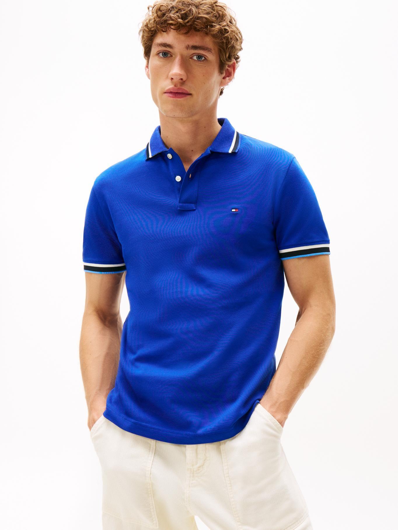 Polo Slim Fit Con Logo Azul Tommy Hilfiger-0