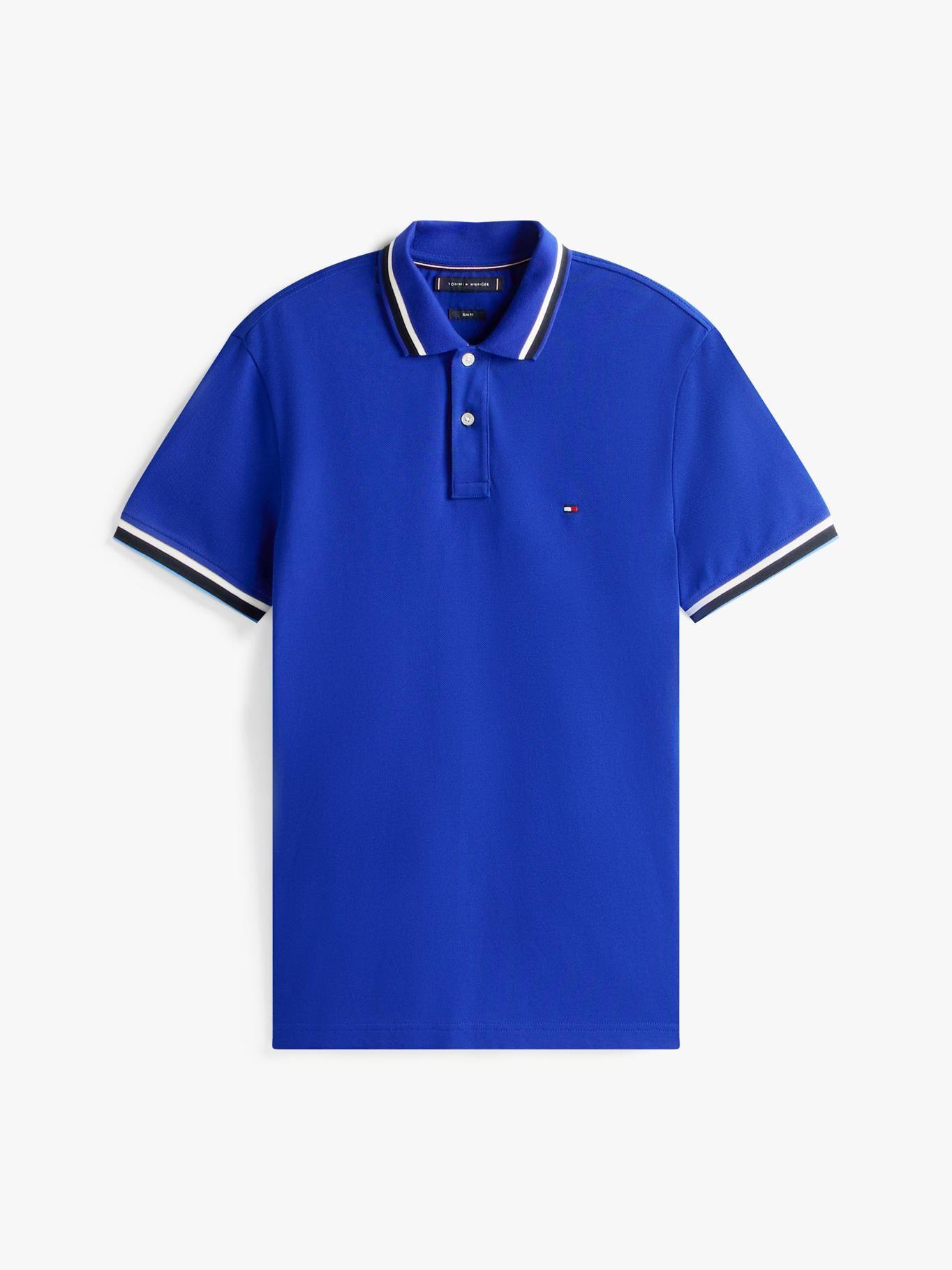 Polo Slim Fit Con Logo Azul Tommy Hilfiger-4