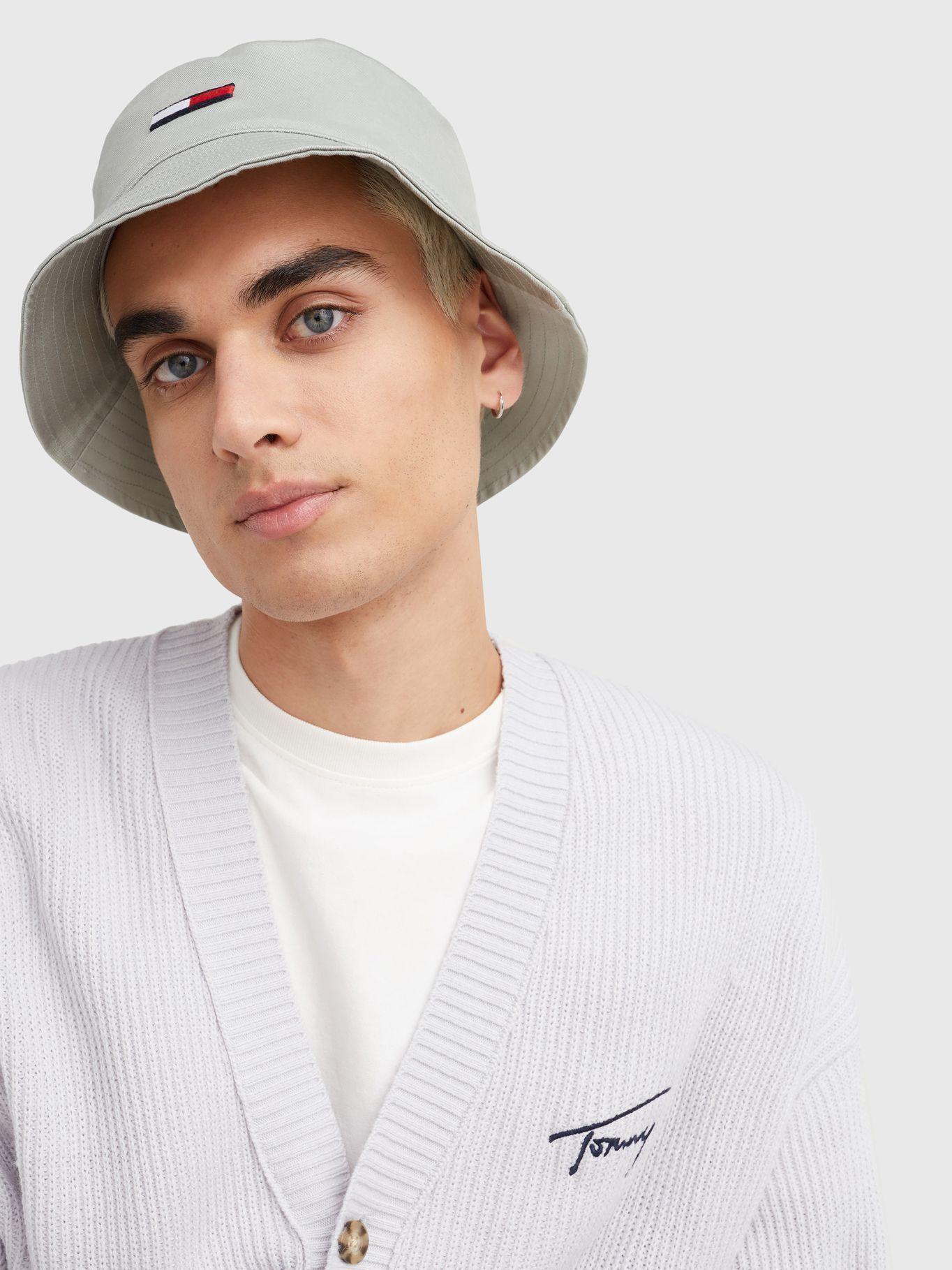 Gorro Bucket Logo Bordado Gris Tommy Jeans MY2-2