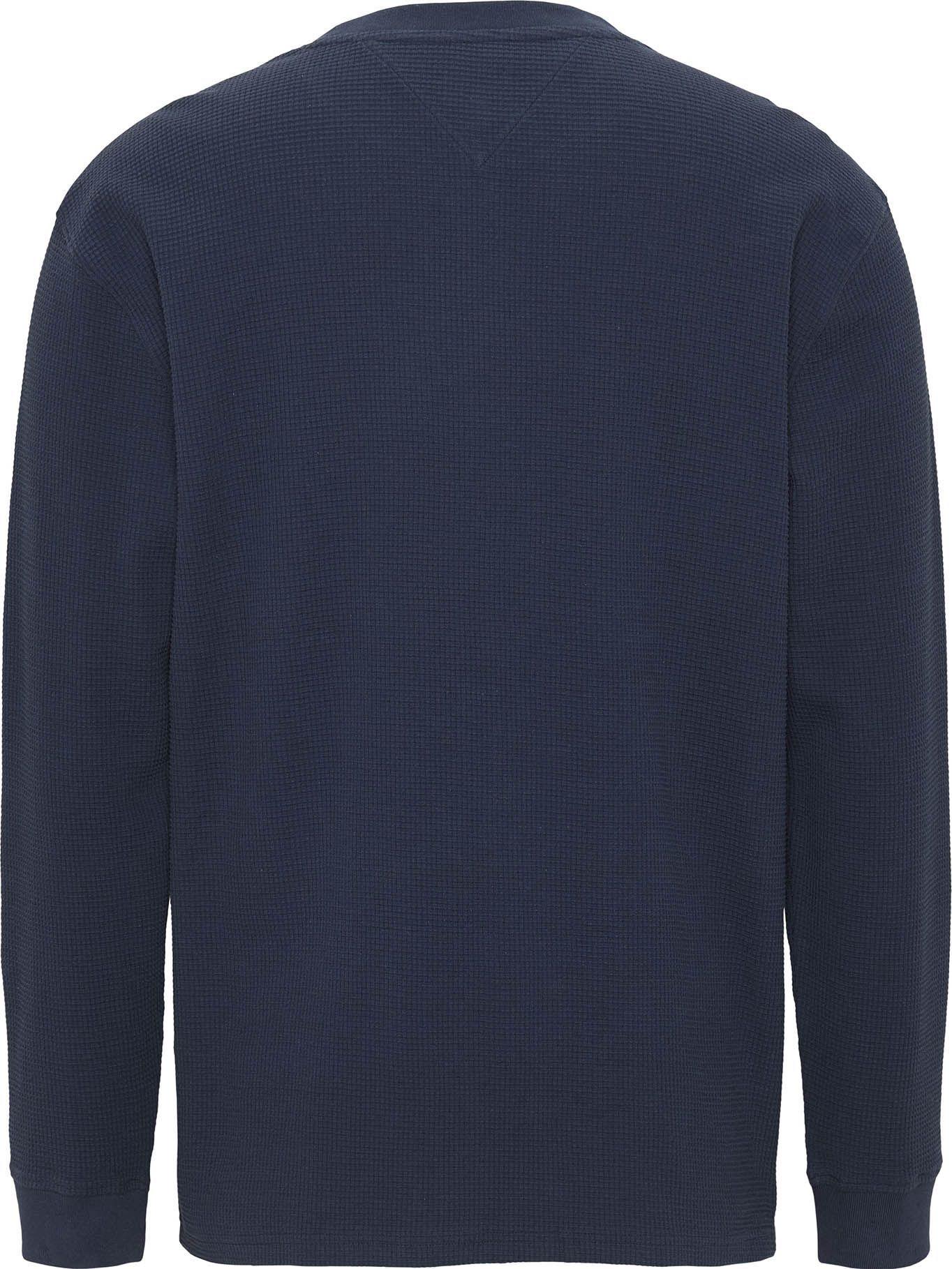 Polera Classic Waffle Logo Azul Tommy Jeans-1