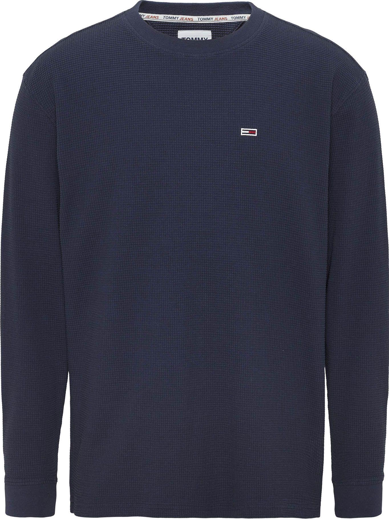 Polera Classic Waffle Logo Azul Tommy Jeans-0