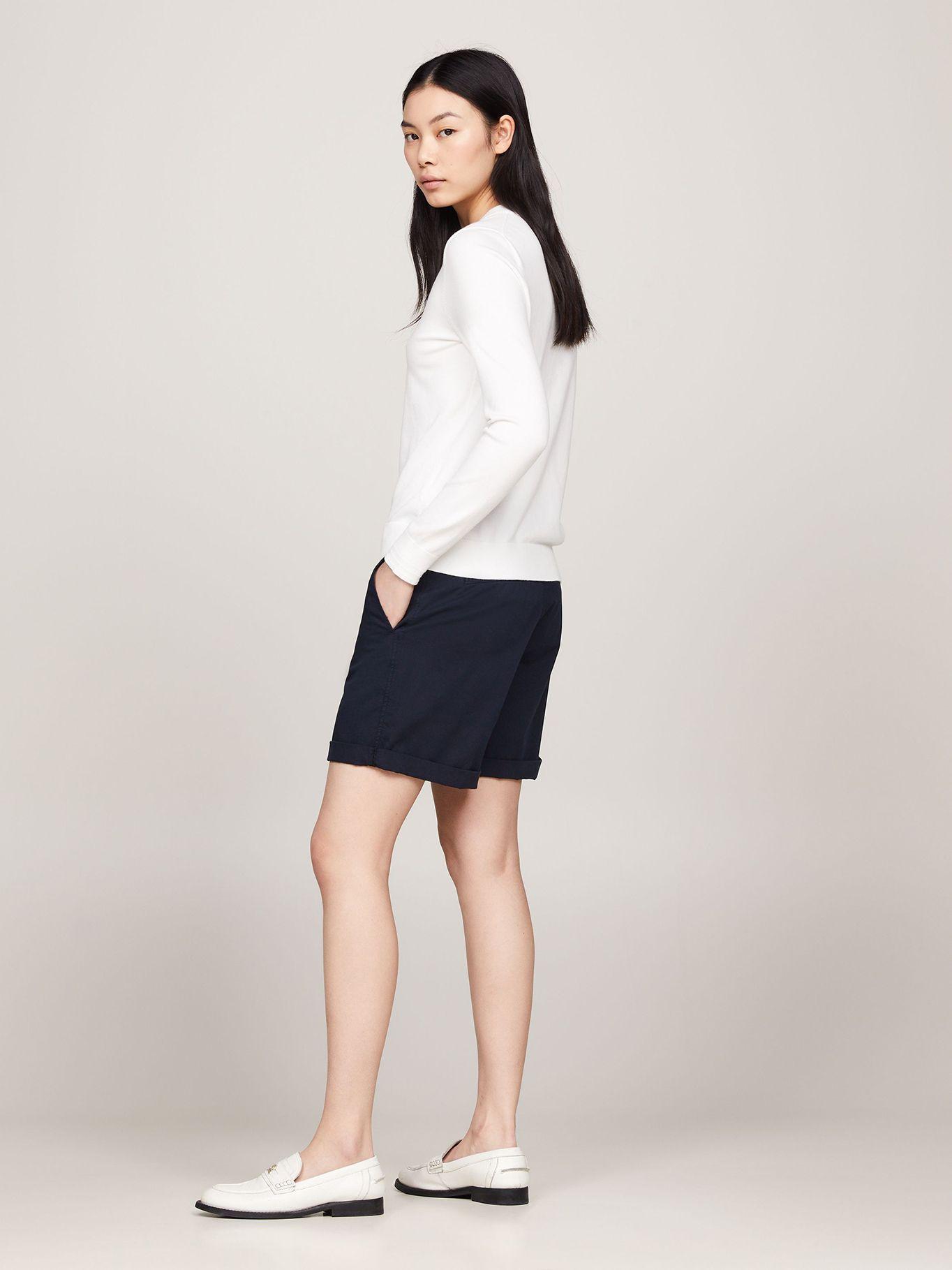 Sweater De Cuello V Con Logo Blanco Tommy Hilfiger-2