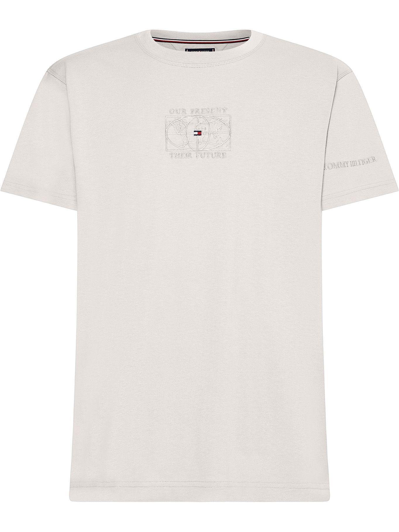 Polera Con Logo Earth Beige Tommy Hilfiger JN2-0