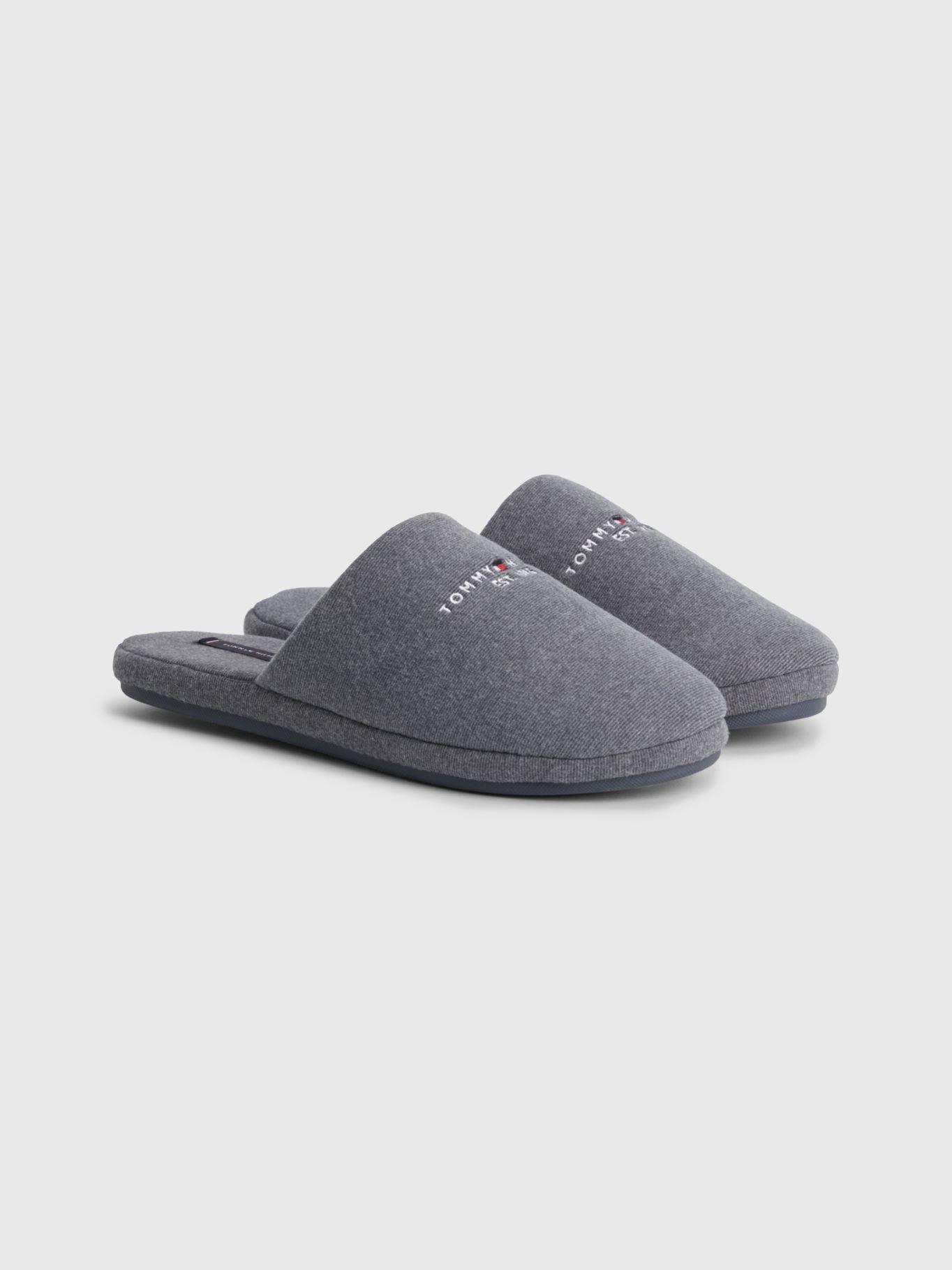 Pantuflas Essential Con Logo Gris Tommy Hilfiger-0