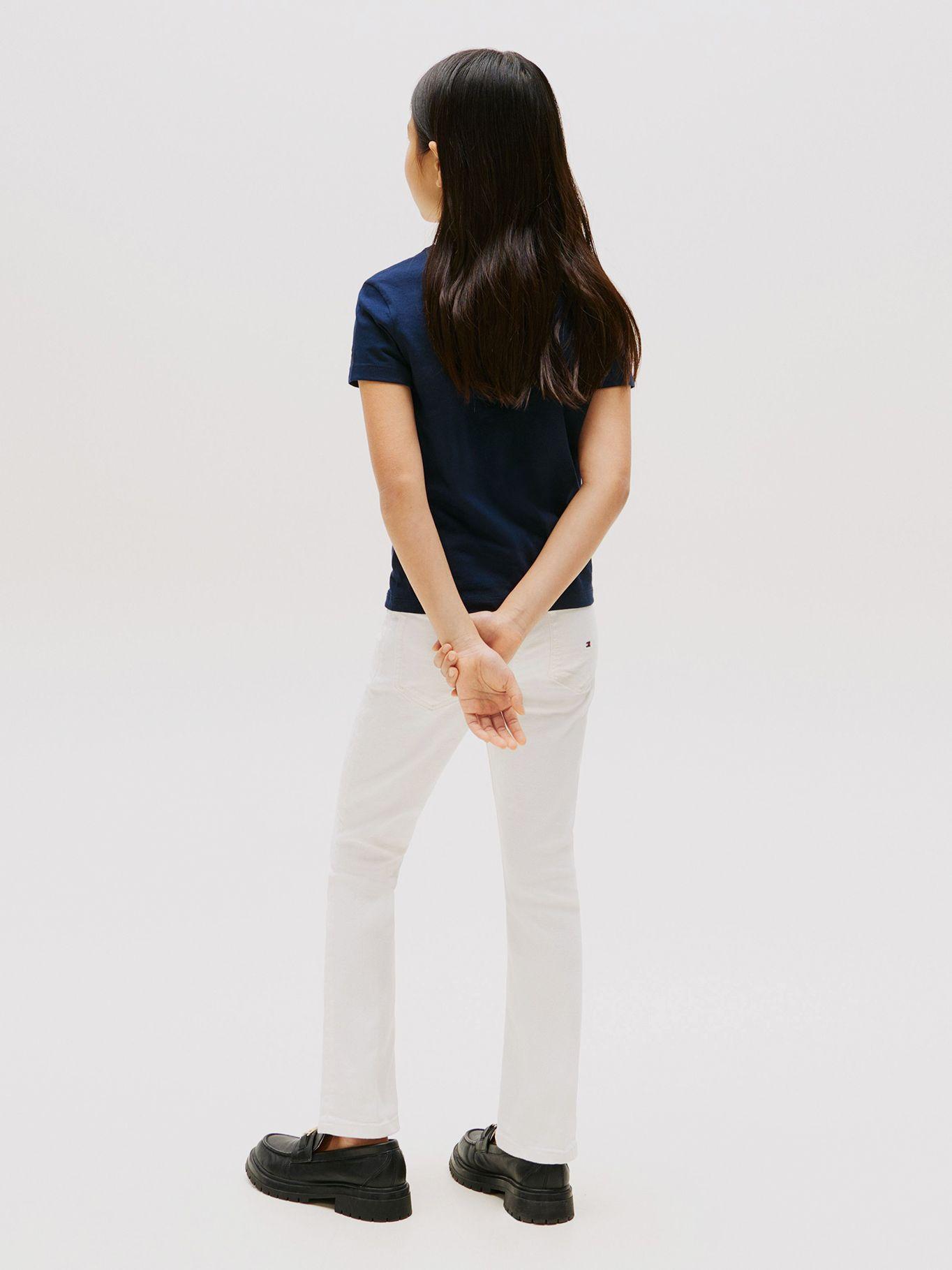 Polera Con Logo De Purpurina Azul Tommy Hilfiger-2