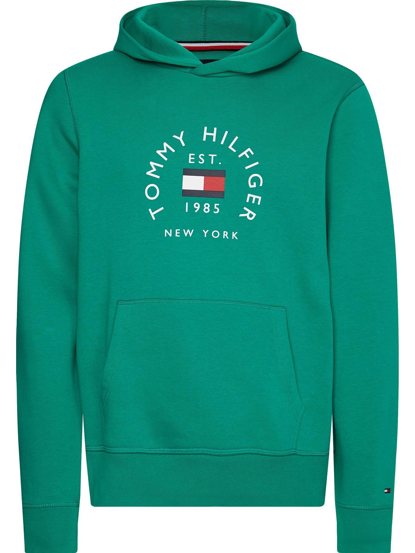Polerón Hoodie Circle Logo Verde Tommy Hilfiger-0