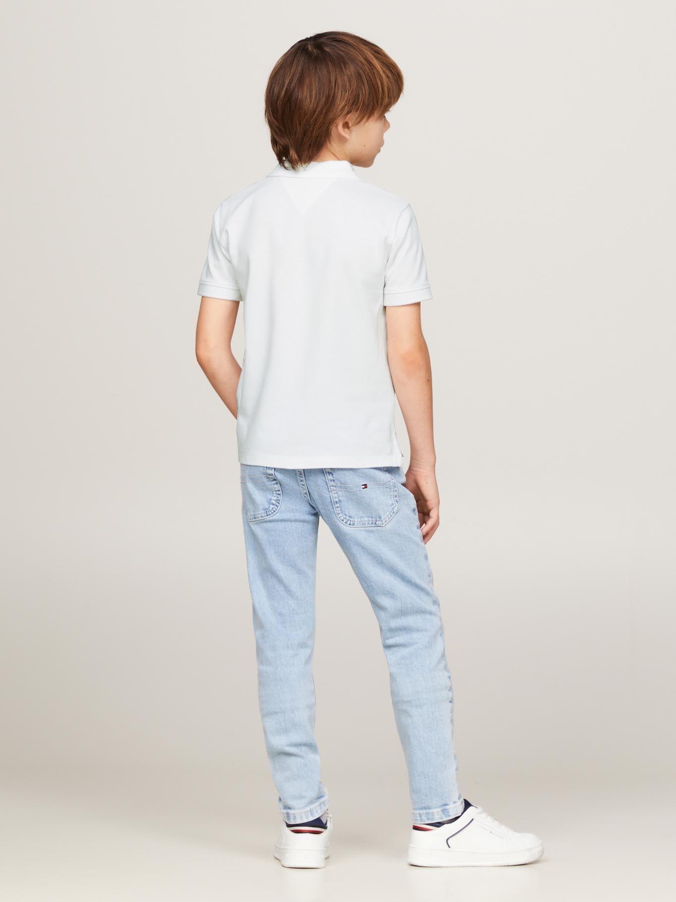 Polo Logo Monogram Bordado Blanco Tommy Hilfiger-2