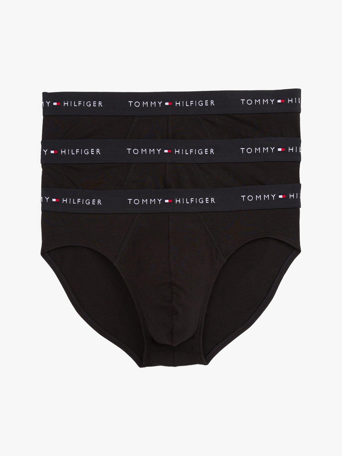 3 Pack Calzoncillos Slip Signature Negro Tommy Hilfiger-0