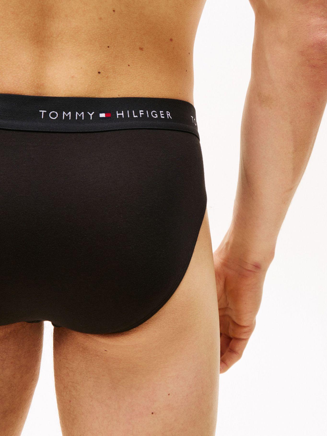 3 Pack Calzoncillos Slip Signature Negro Tommy Hilfiger-4