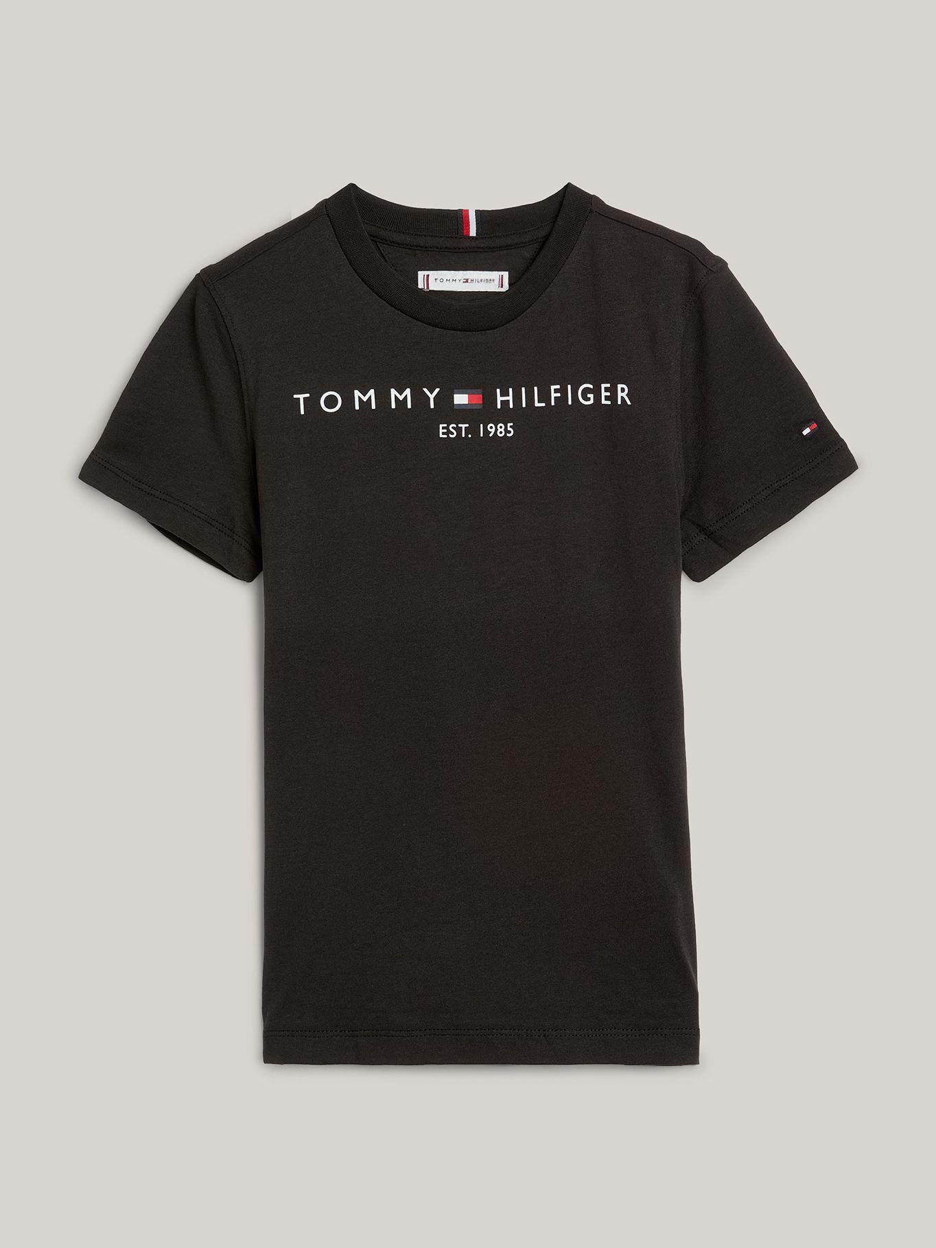 Polera Kids Essential Logo C-Neck Negro Tommy Hilfiger-4
