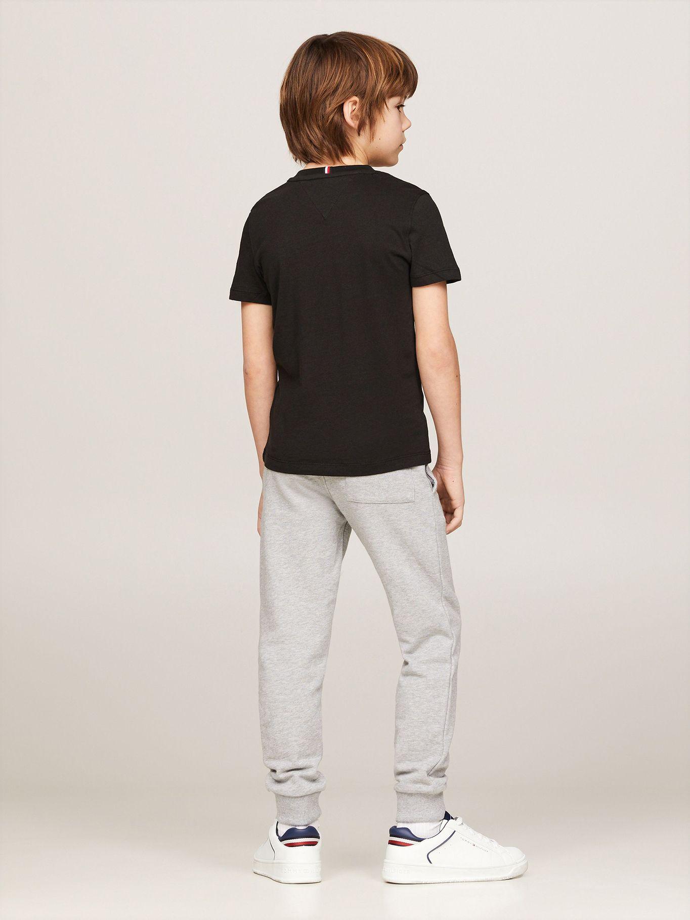 Polera Kids Essential Logo C-Neck Negro Tommy Hilfiger-2