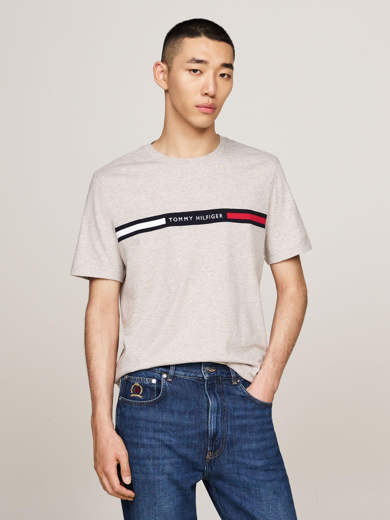 Polera Chest Insert Logo Beige Tommy Hilfiger-0