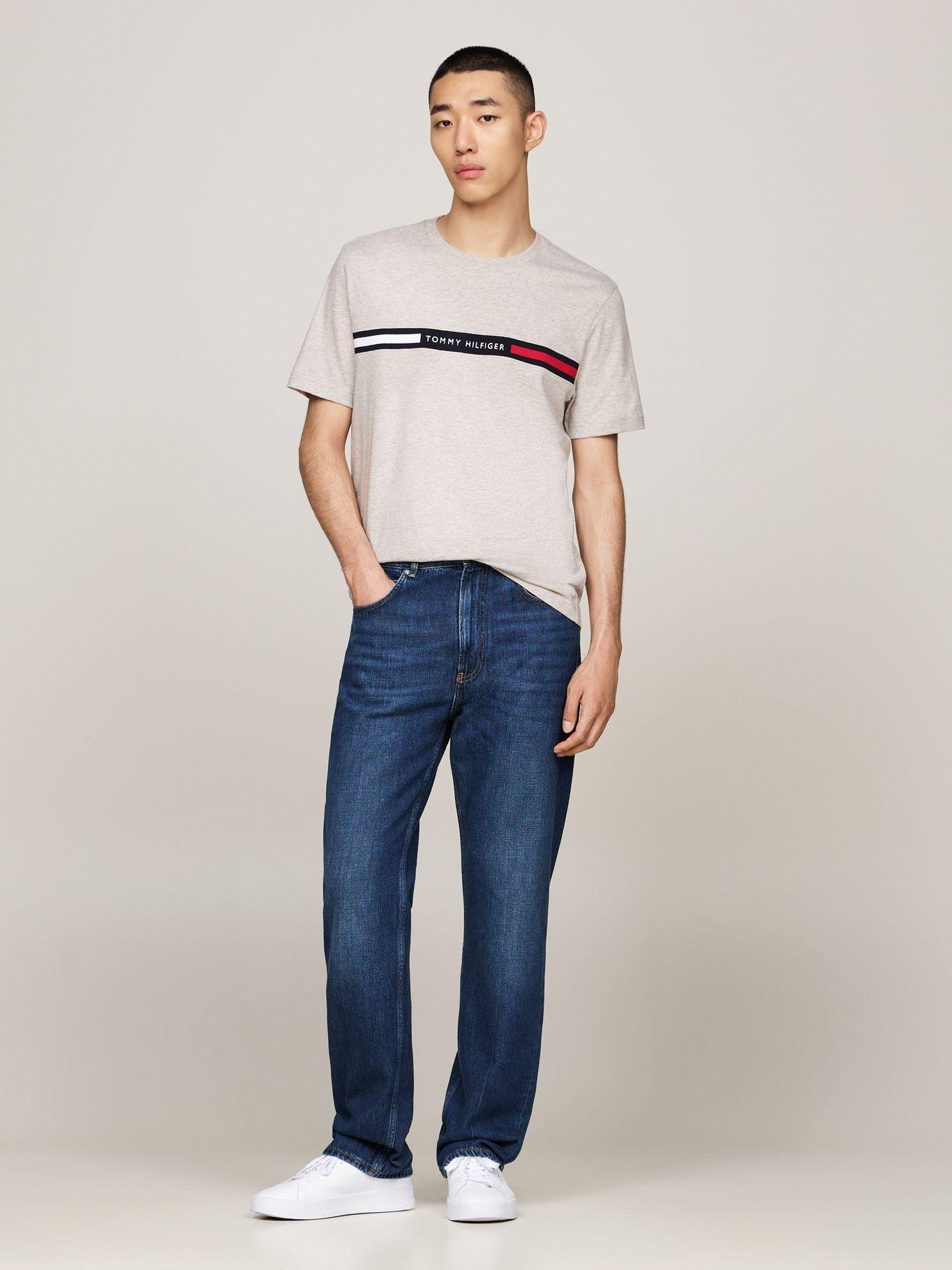 Polera Chest Insert Logo Beige Tommy Hilfiger-1