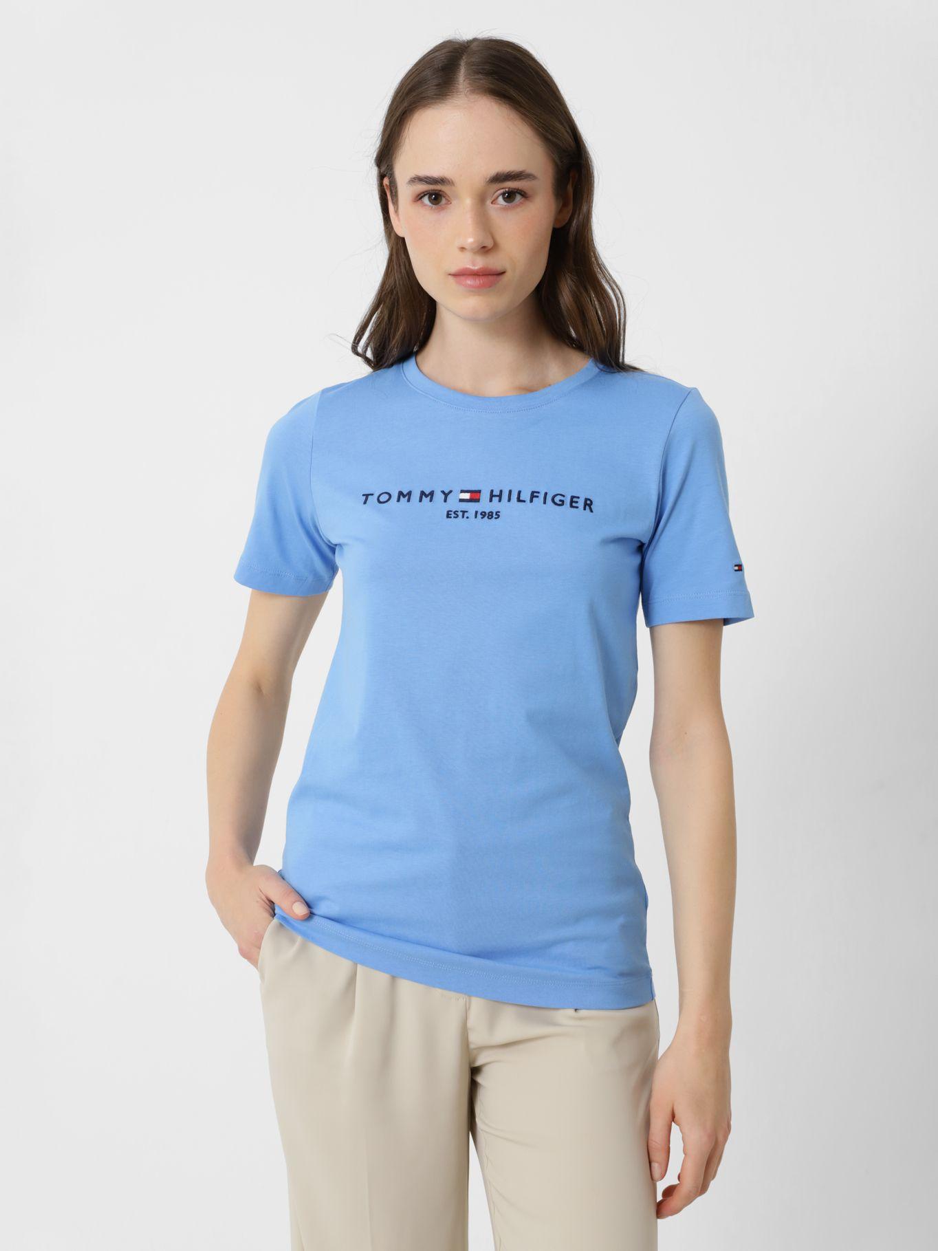 Polera Essential CNeck Celeste Tommy Hilfiger-0