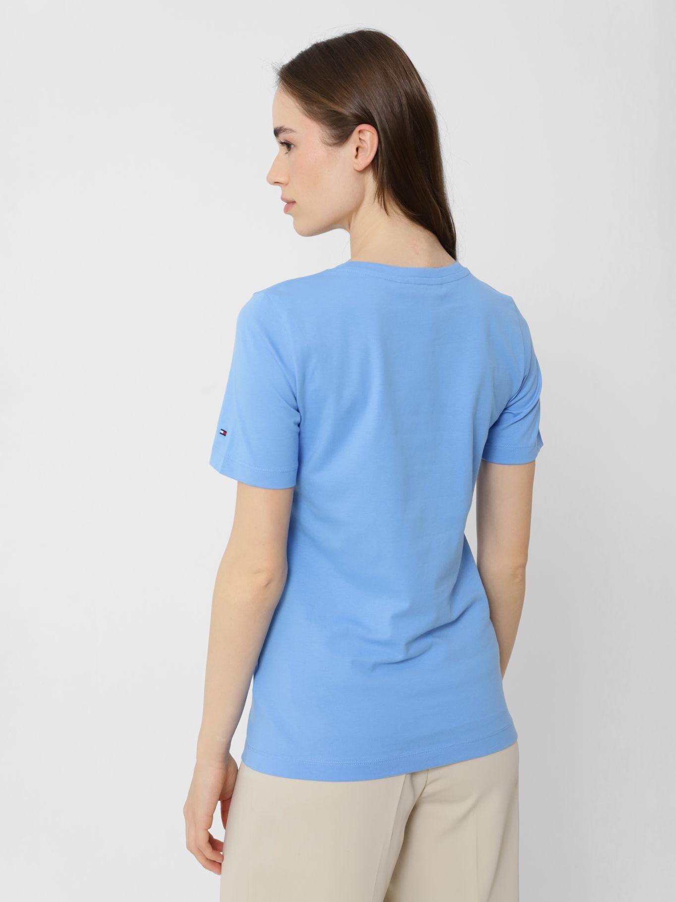 Polera Essential CNeck Celeste Tommy Hilfiger-1