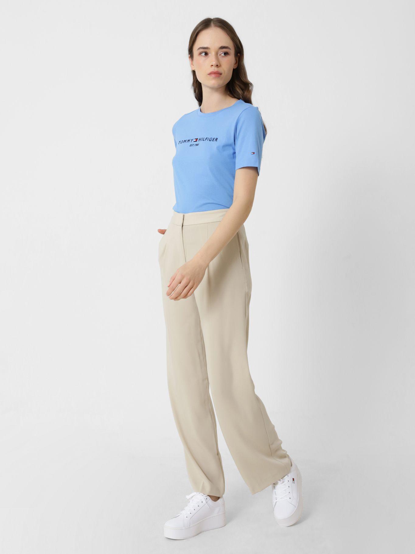 Polera Essential CNeck Celeste Tommy Hilfiger-2