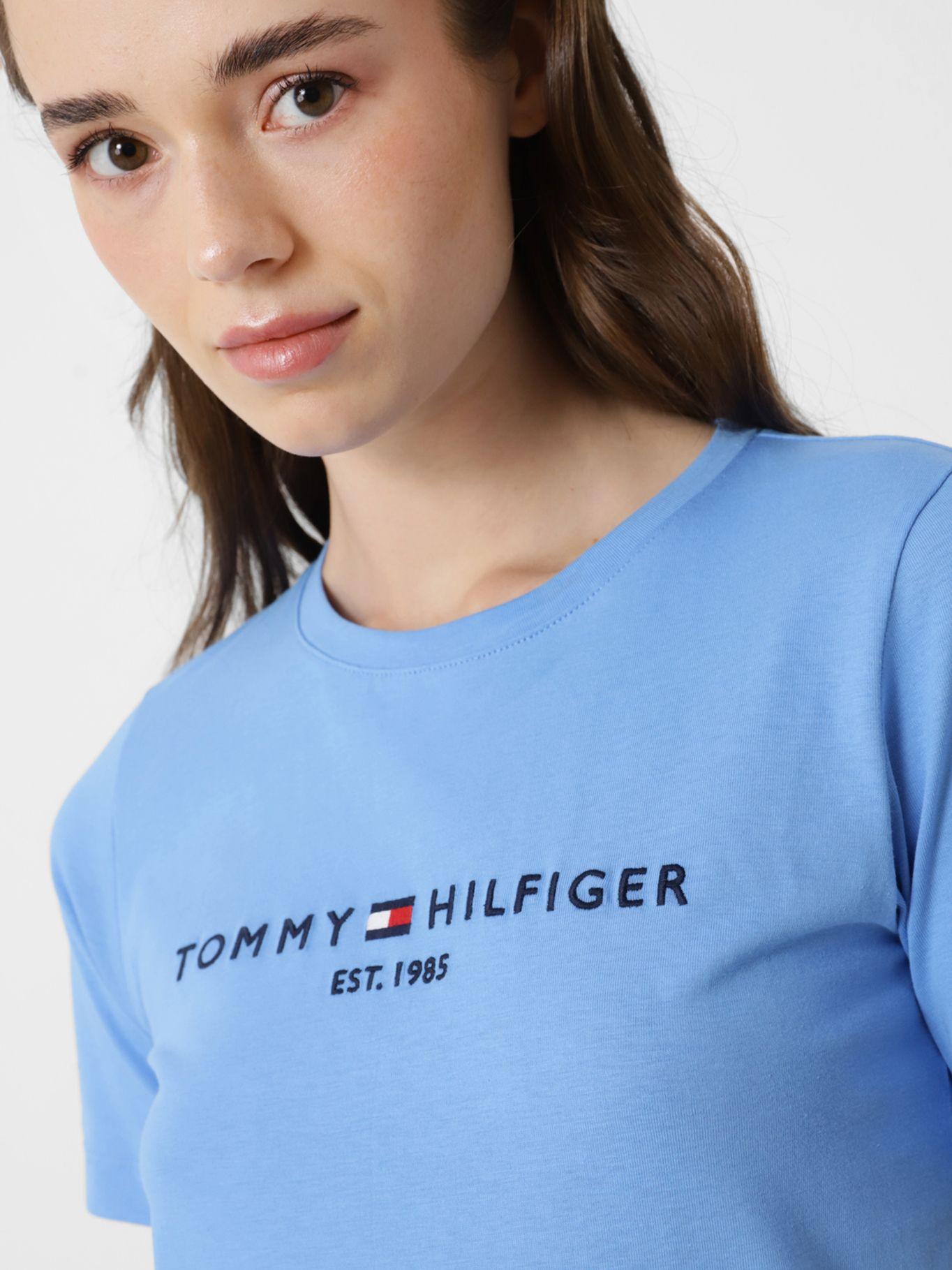 Polera Essential CNeck Celeste Tommy Hilfiger-3