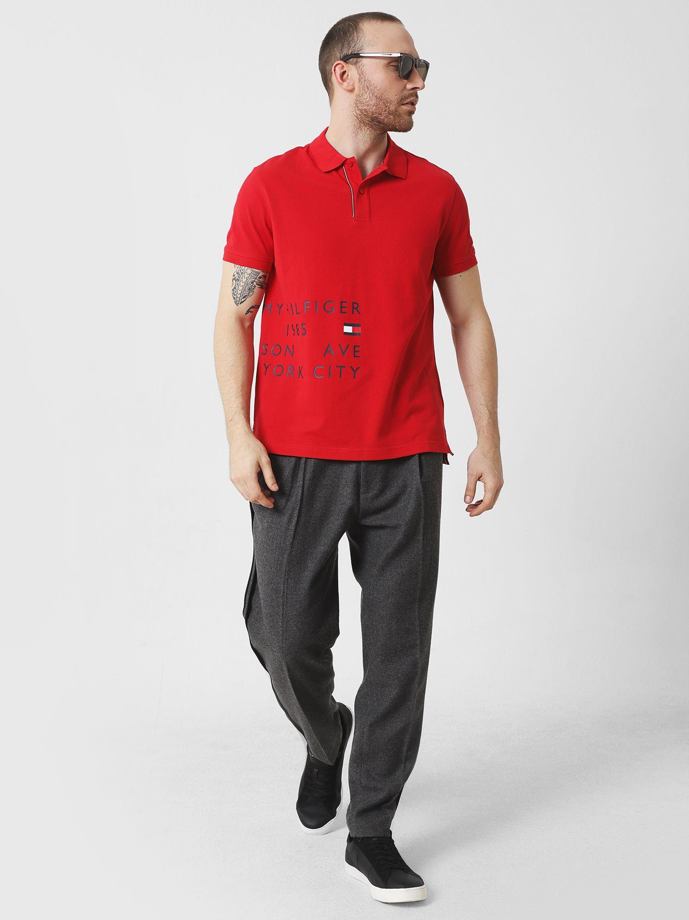 Polo Brand Love Logo Rojo Tommy Hilfiger-1