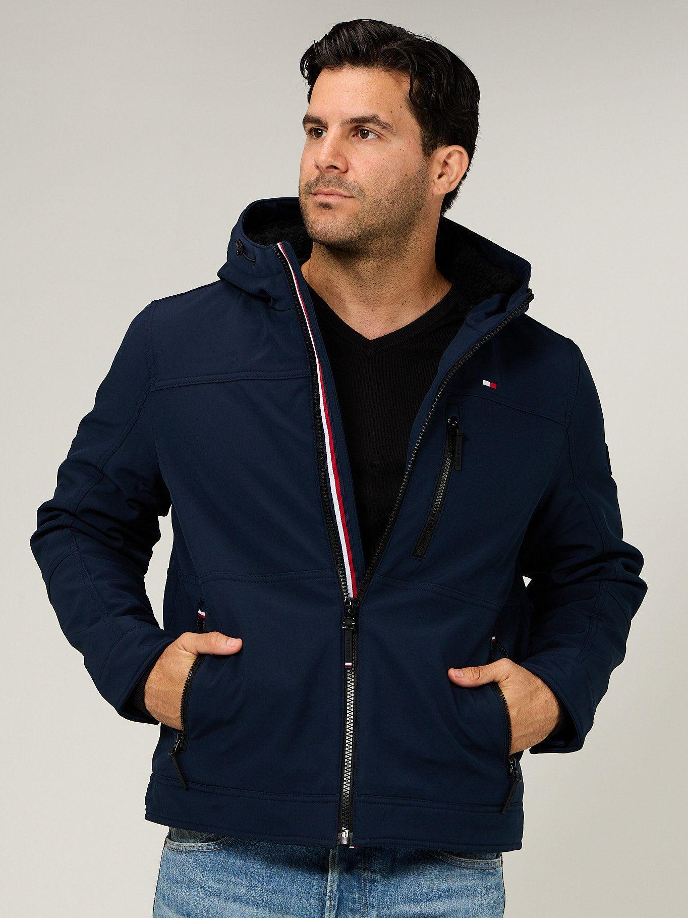 Chaqueta Soft Shell Con Gorro Azul Tommy Hilfiger-0