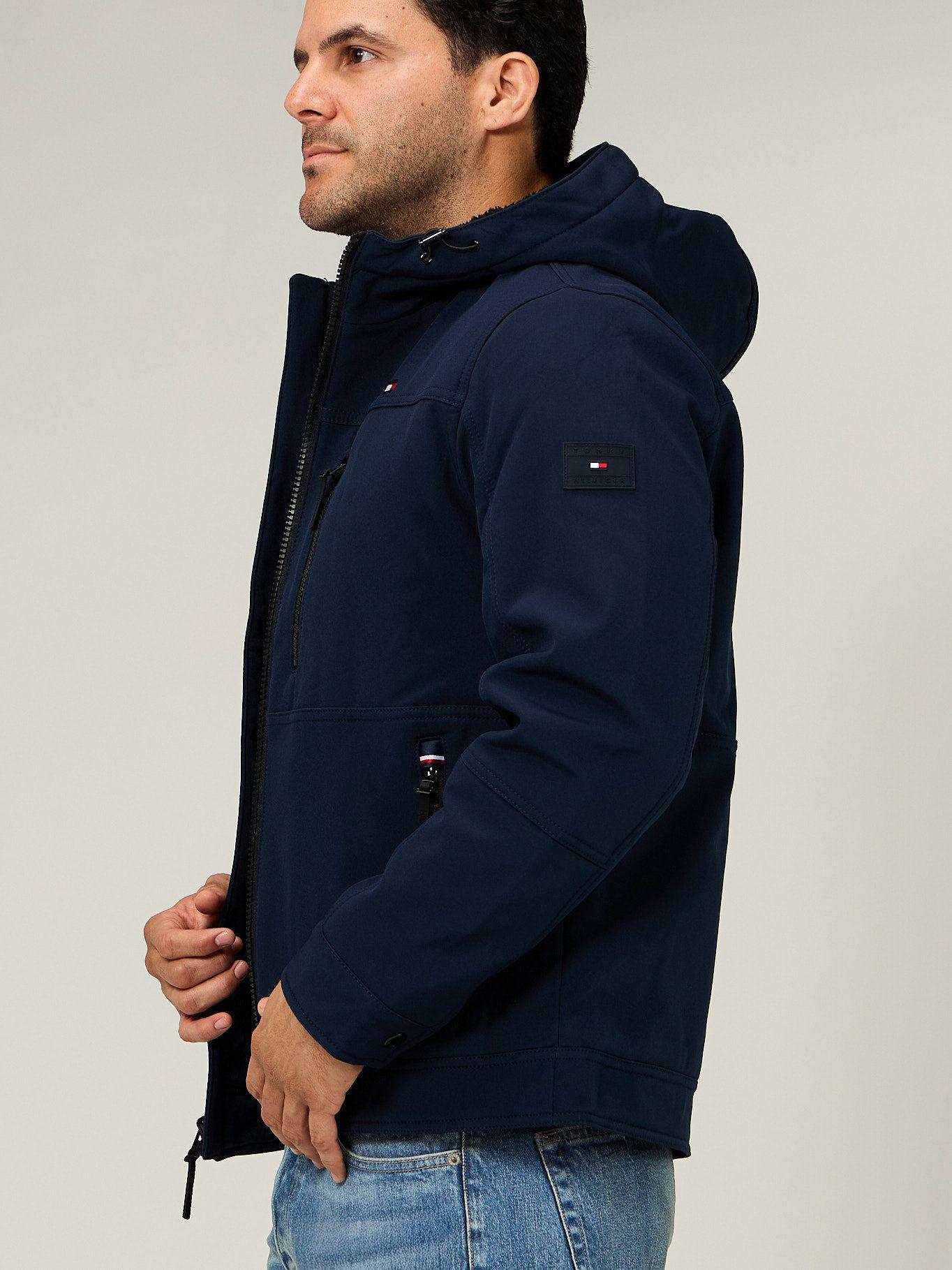 Chaqueta Soft Shell Con Gorro Azul Tommy Hilfiger-3