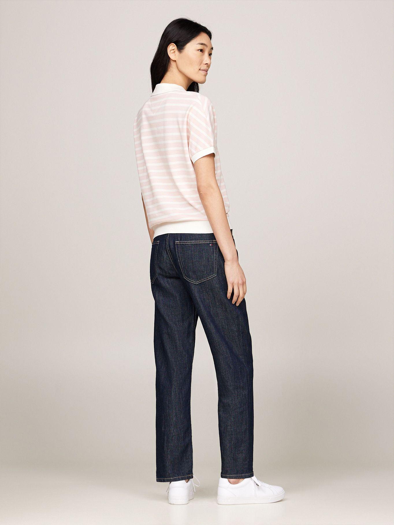 Polo Mujer Diseño A Rayas Rosado Tommy Hilfiger-2