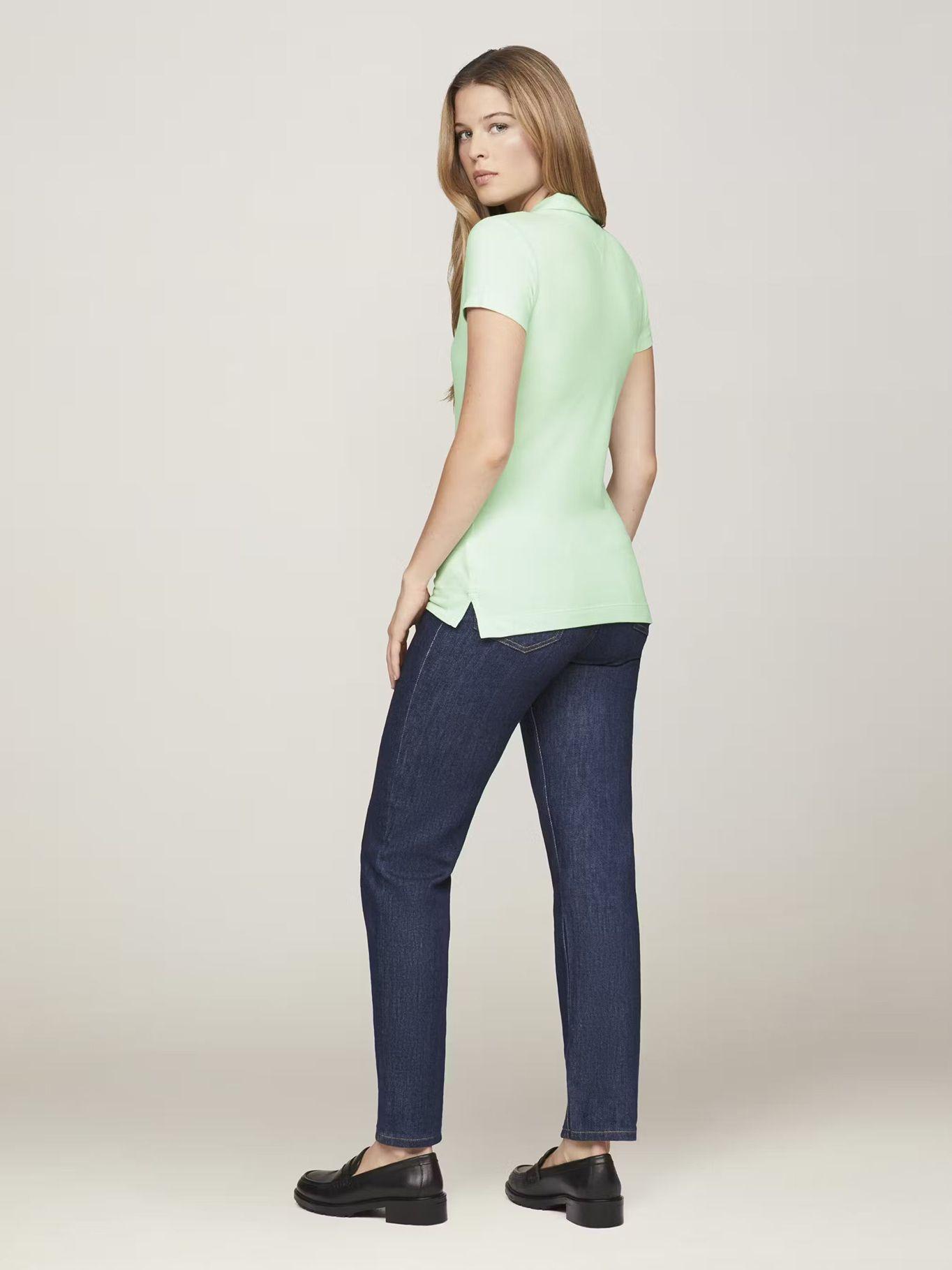 Polo Solid Slim Fit Con 5 Botones Verde Tommy Hilfiger-2