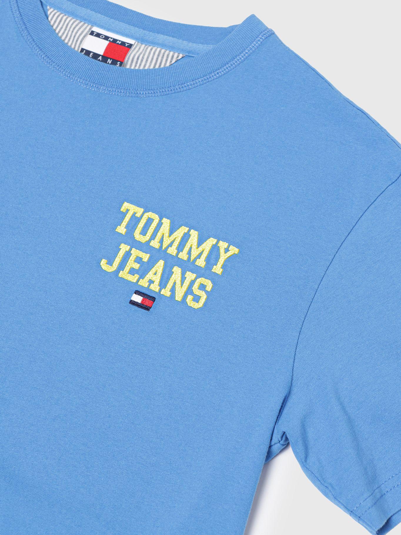 Polera Pop Logo Bordado Turquesa Tommy Hilfiger-2