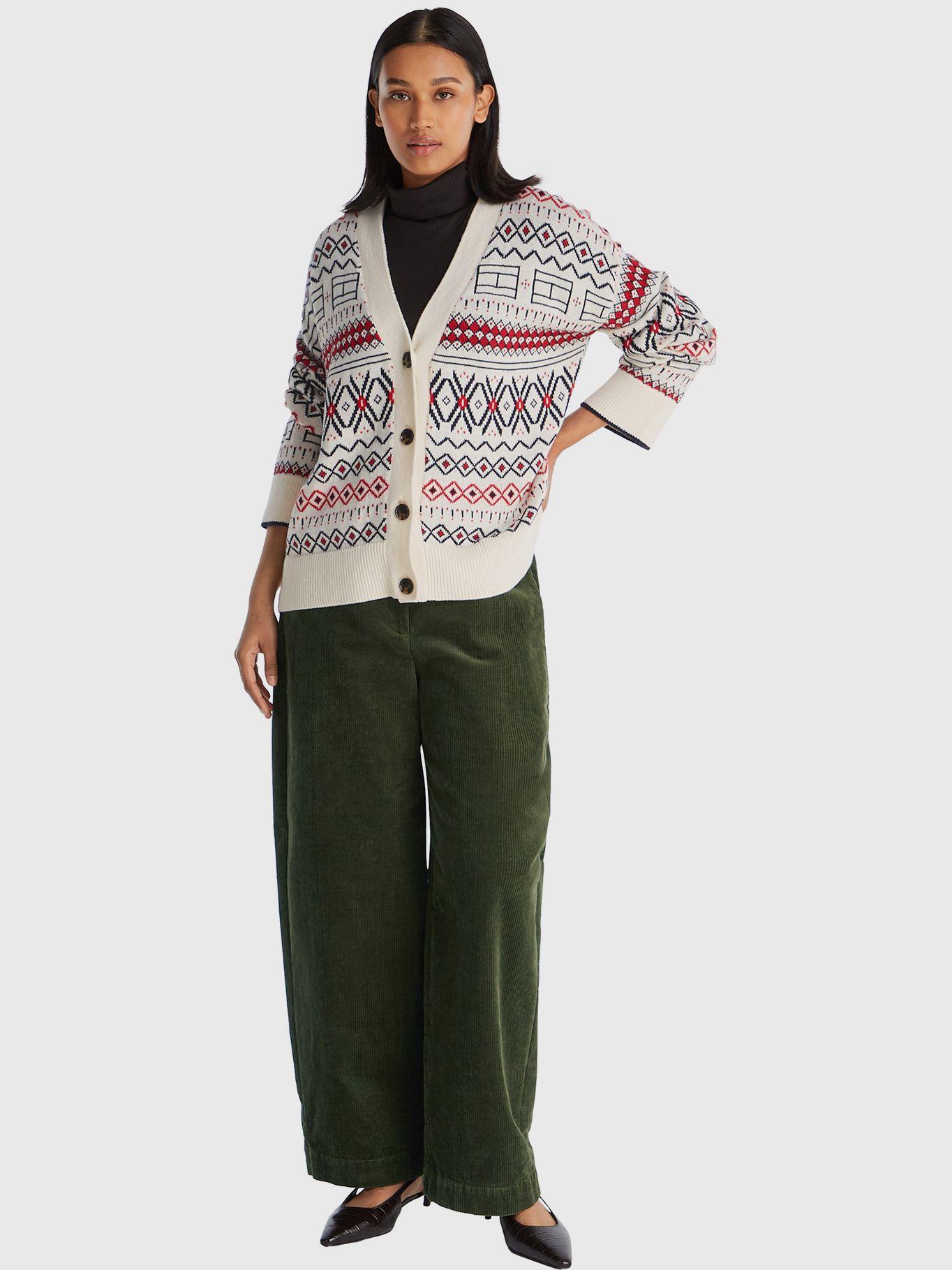 Cárdigan Allover Print Blanco Tommy Hilfiger-1