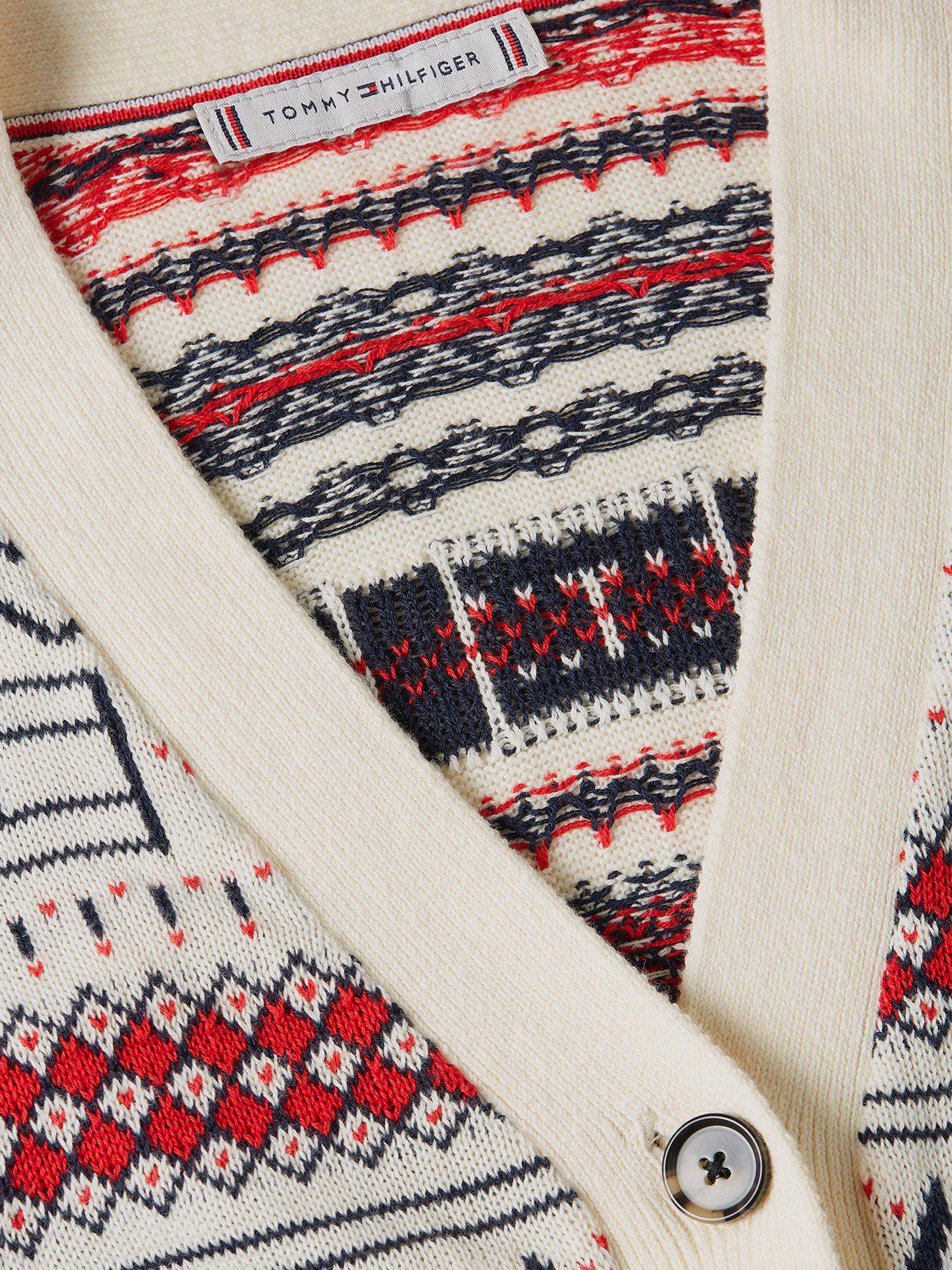 Cárdigan Allover Print Blanco Tommy Hilfiger-4