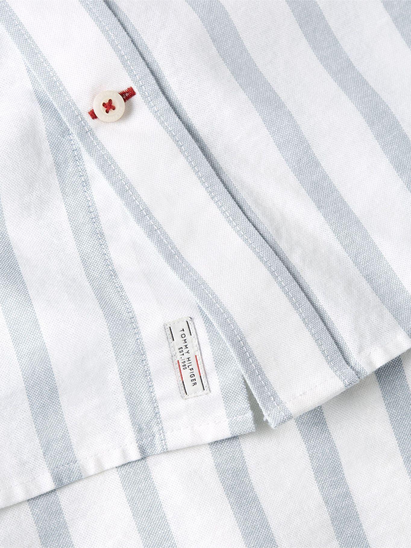 Camisa Oxford Stripe Regular Fit Verde Tommy Hilfiger-3