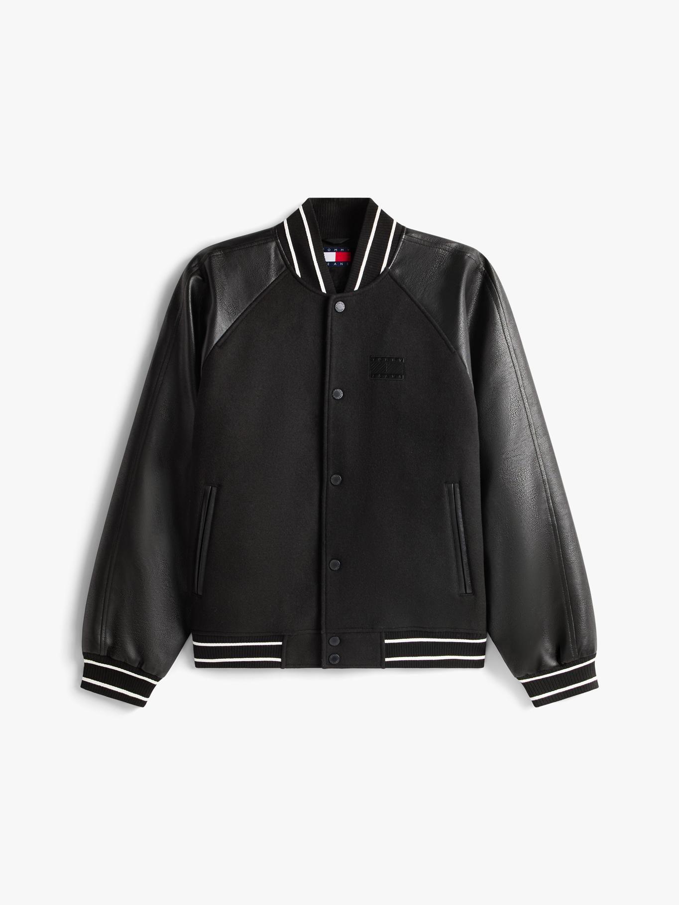 Chaqueta Varsity Con Logo Tommy Jeans Negro-5