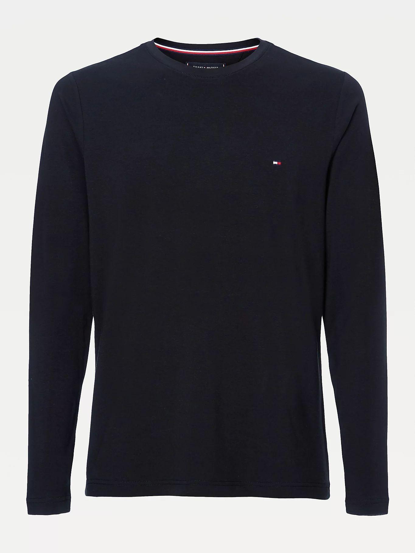 Polera Stretch Slim Negro Tommy Hilfiger A2-3