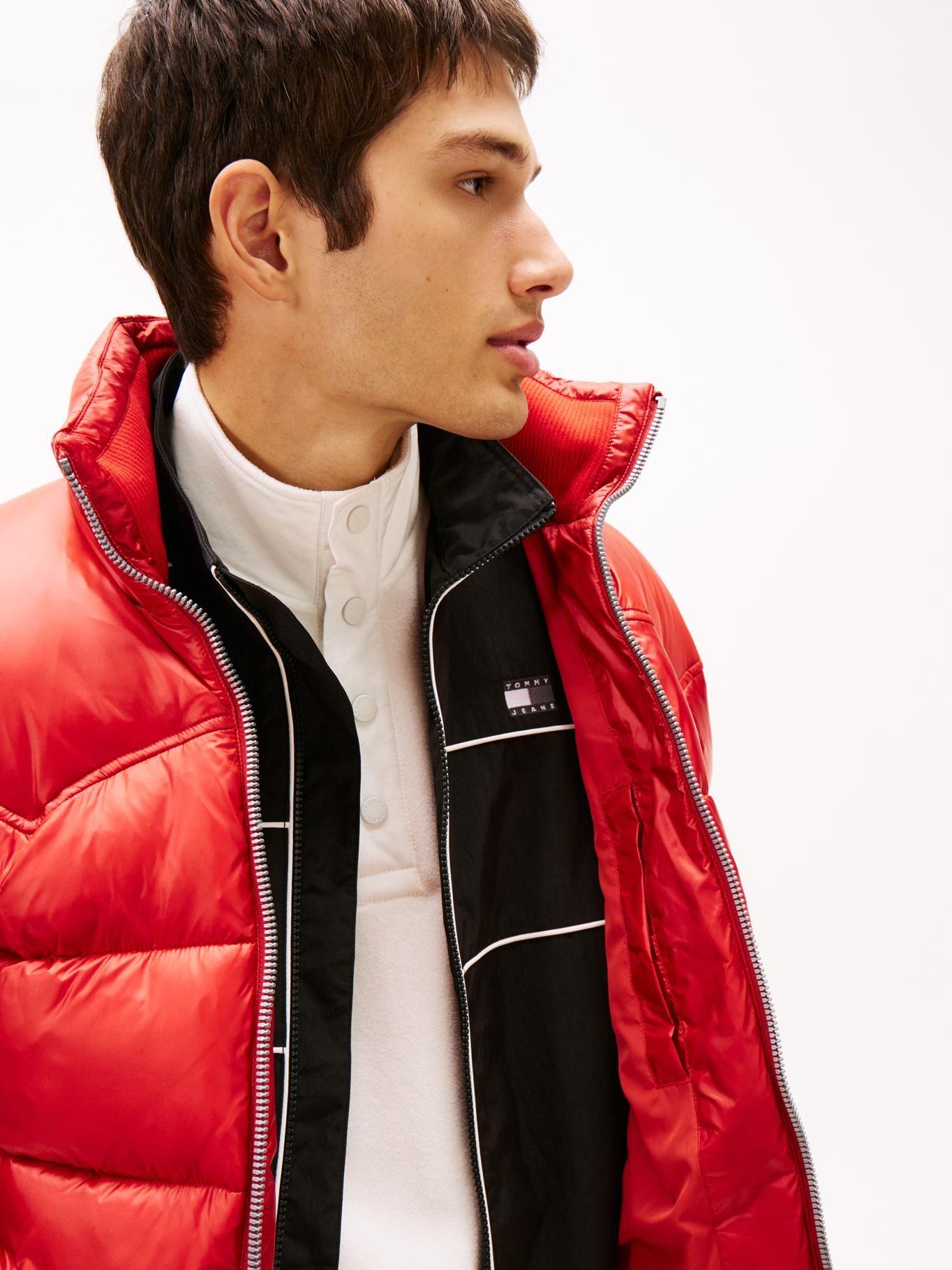 Parka Acolchada Repelente Al Agua Tommy Jeans Rojo-3