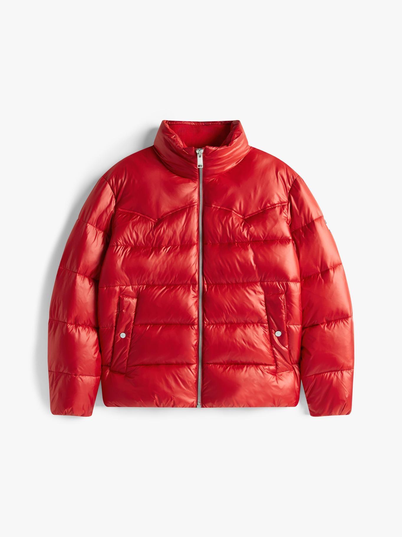 Parka Acolchada Repelente Al Agua Tommy Jeans Rojo-5