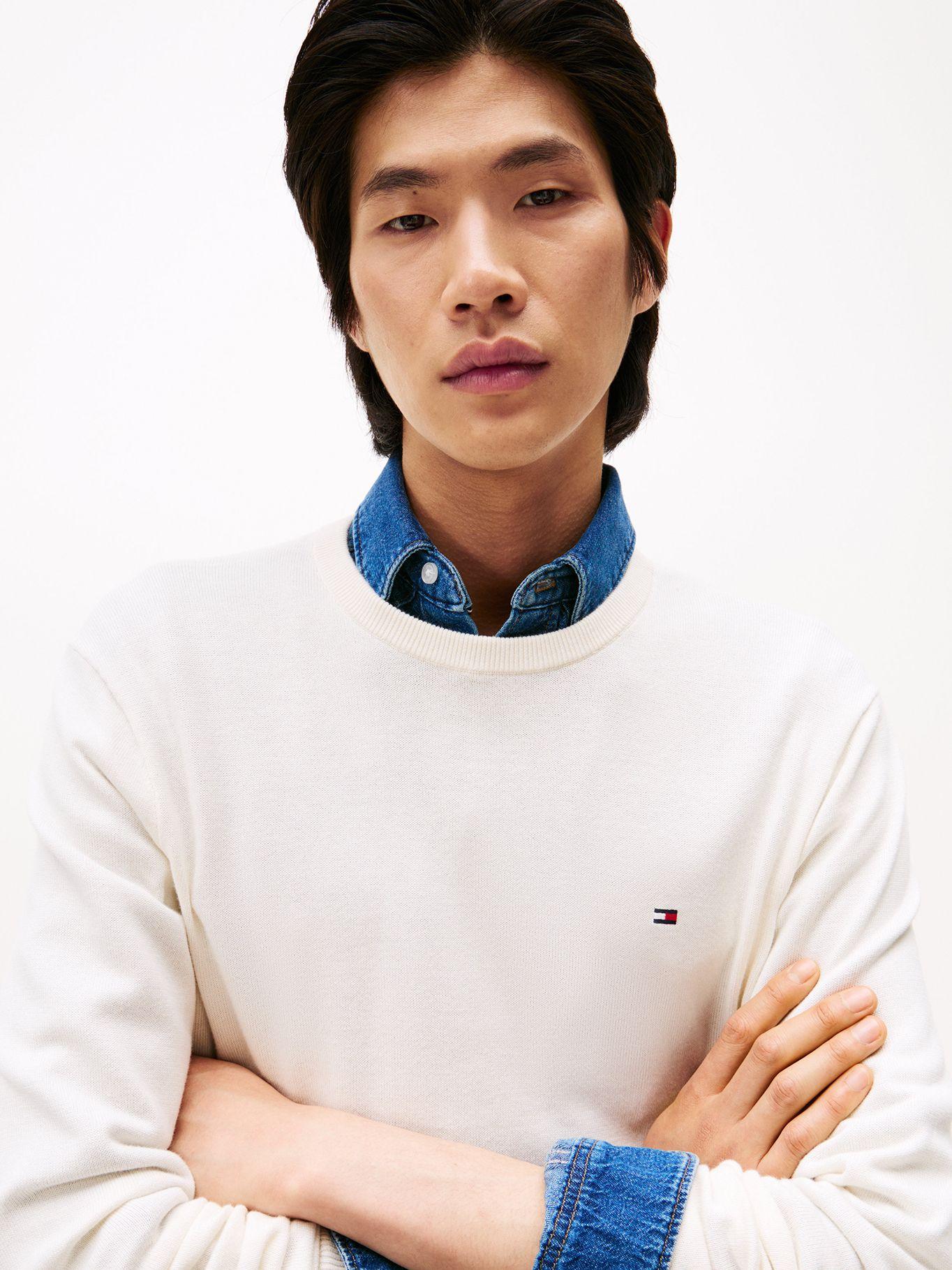 Sweater Essential C-Neck Blanco Tommy Hilfiger-3