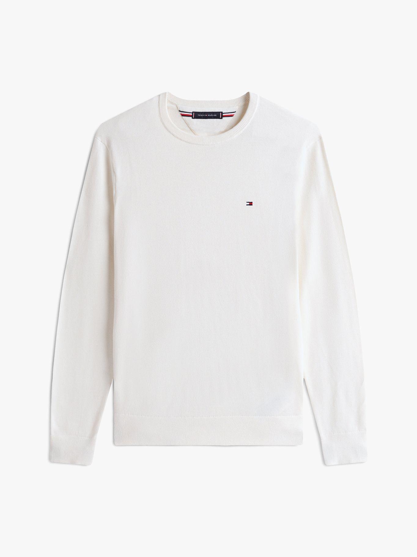 Sweater Essential C-Neck Blanco Tommy Hilfiger-4