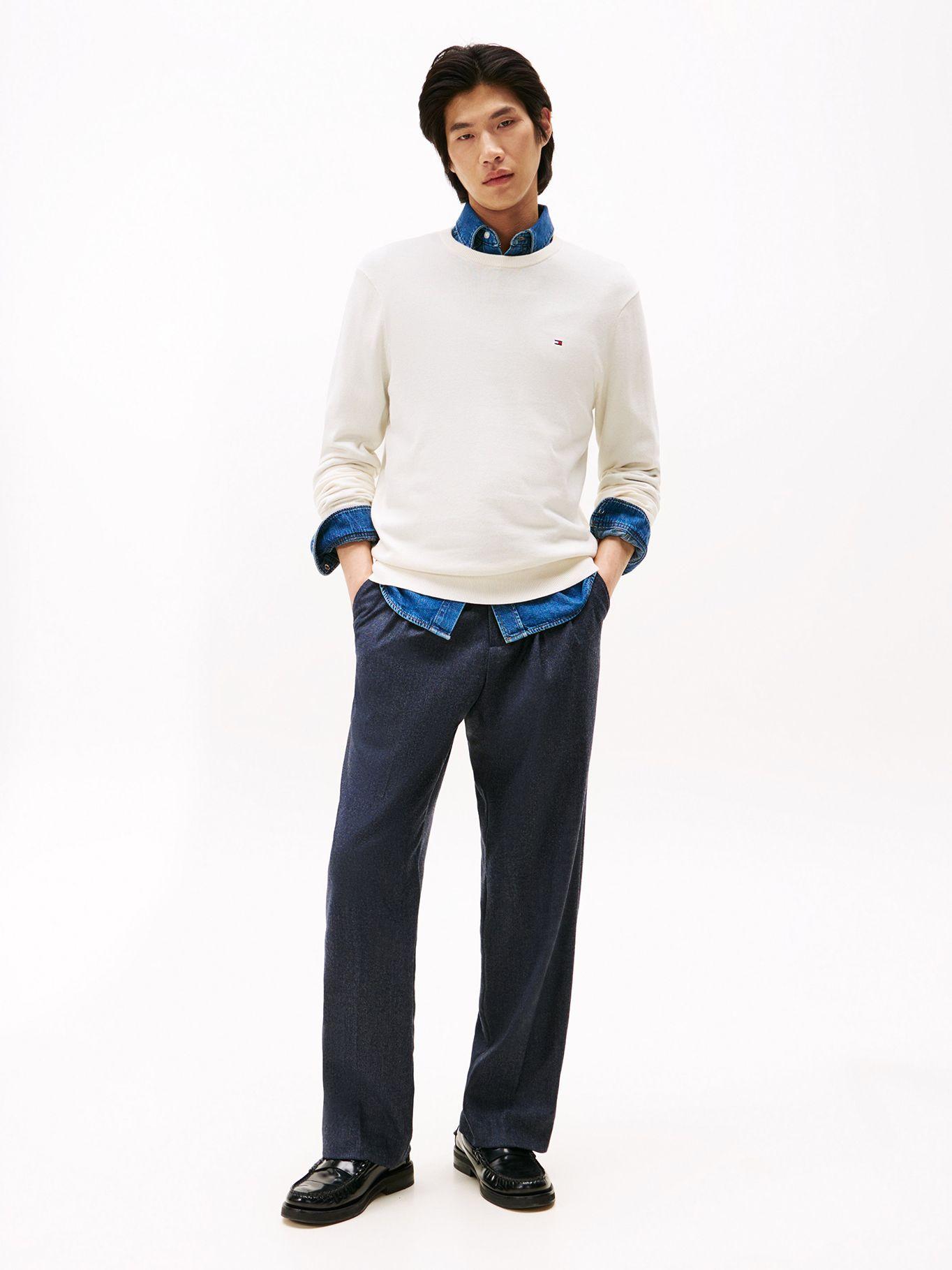 Sweater Essential C-Neck Blanco Tommy Hilfiger-1