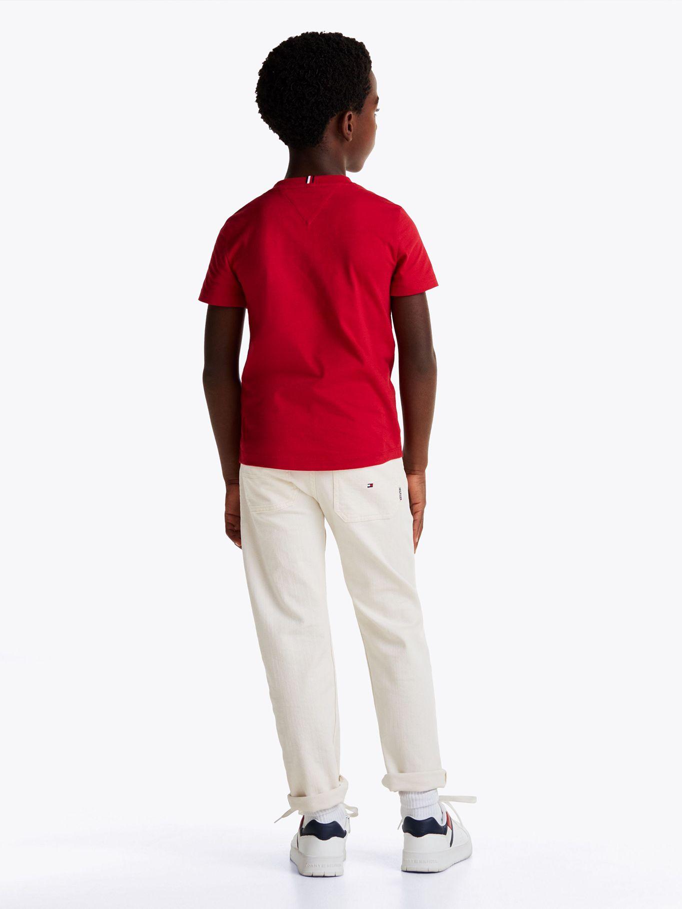 Polera Con Logo Rib Rojo Tommy Hilfiger-2