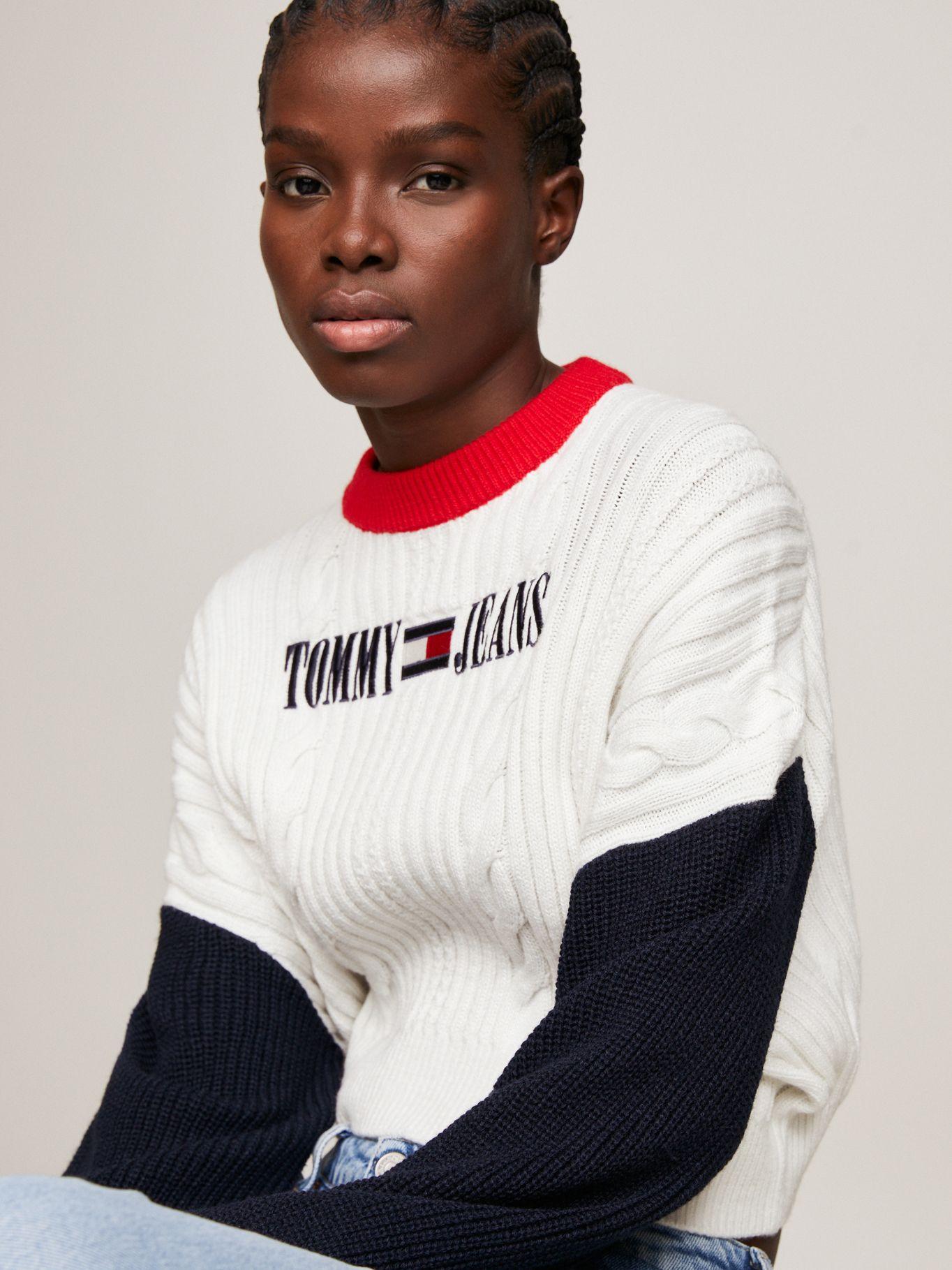 SWEATER TRENZADO COLOR BLOCK MULTICOLOR TOMMY JEANS-3