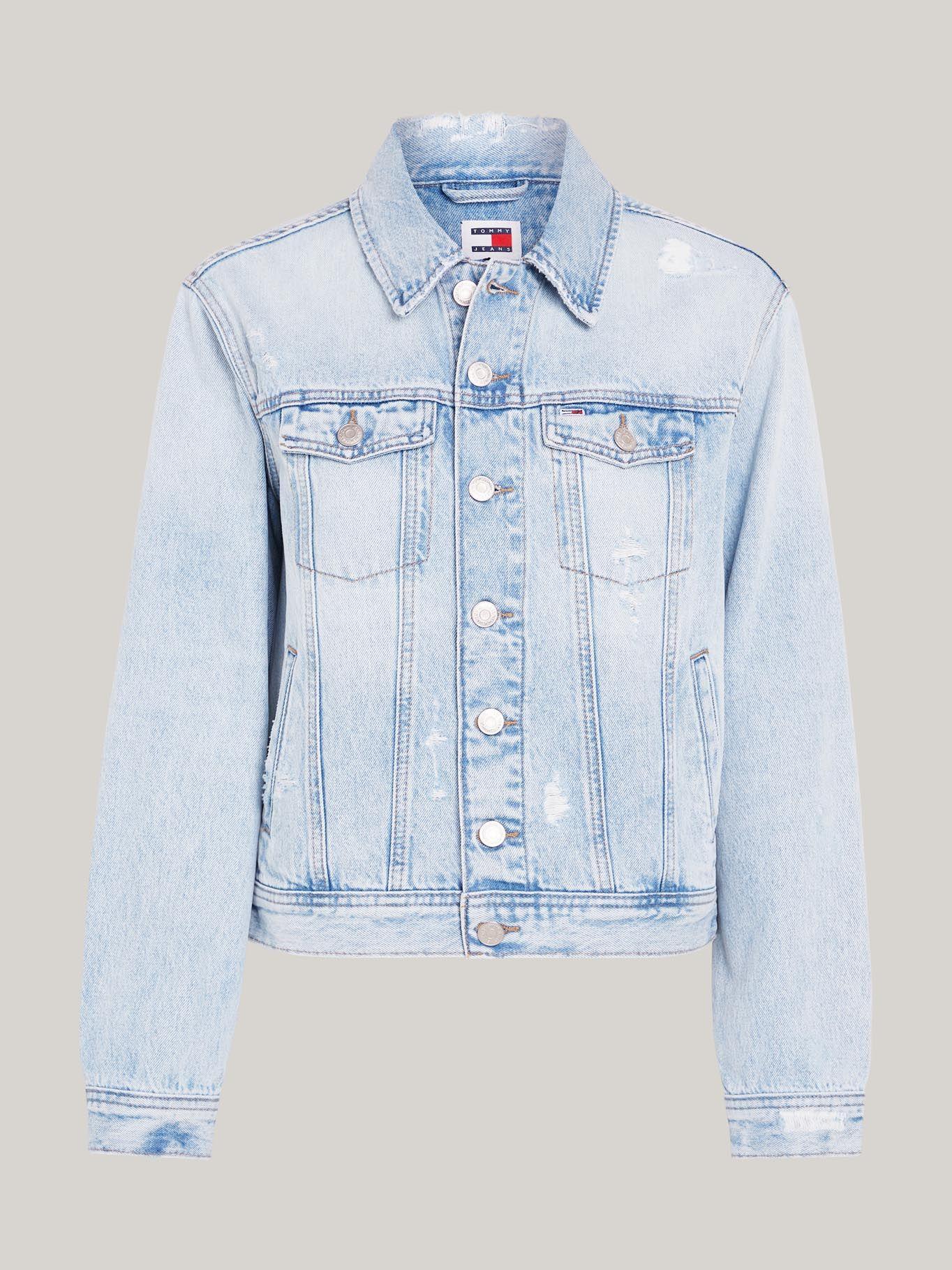 Chaqueta Trucker Denim De Corte Mom Azul Tommy Jeans-4