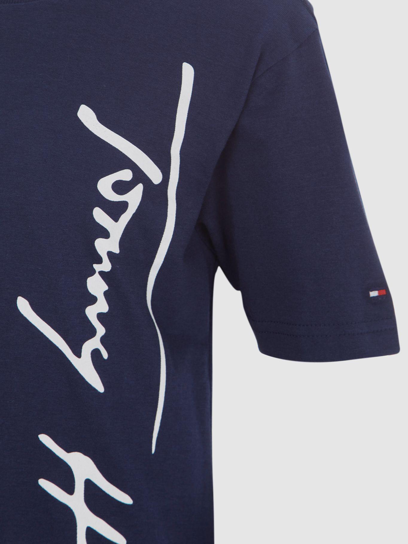 Polera Script Graphic Logo Azul Tommy Hilfiger-2