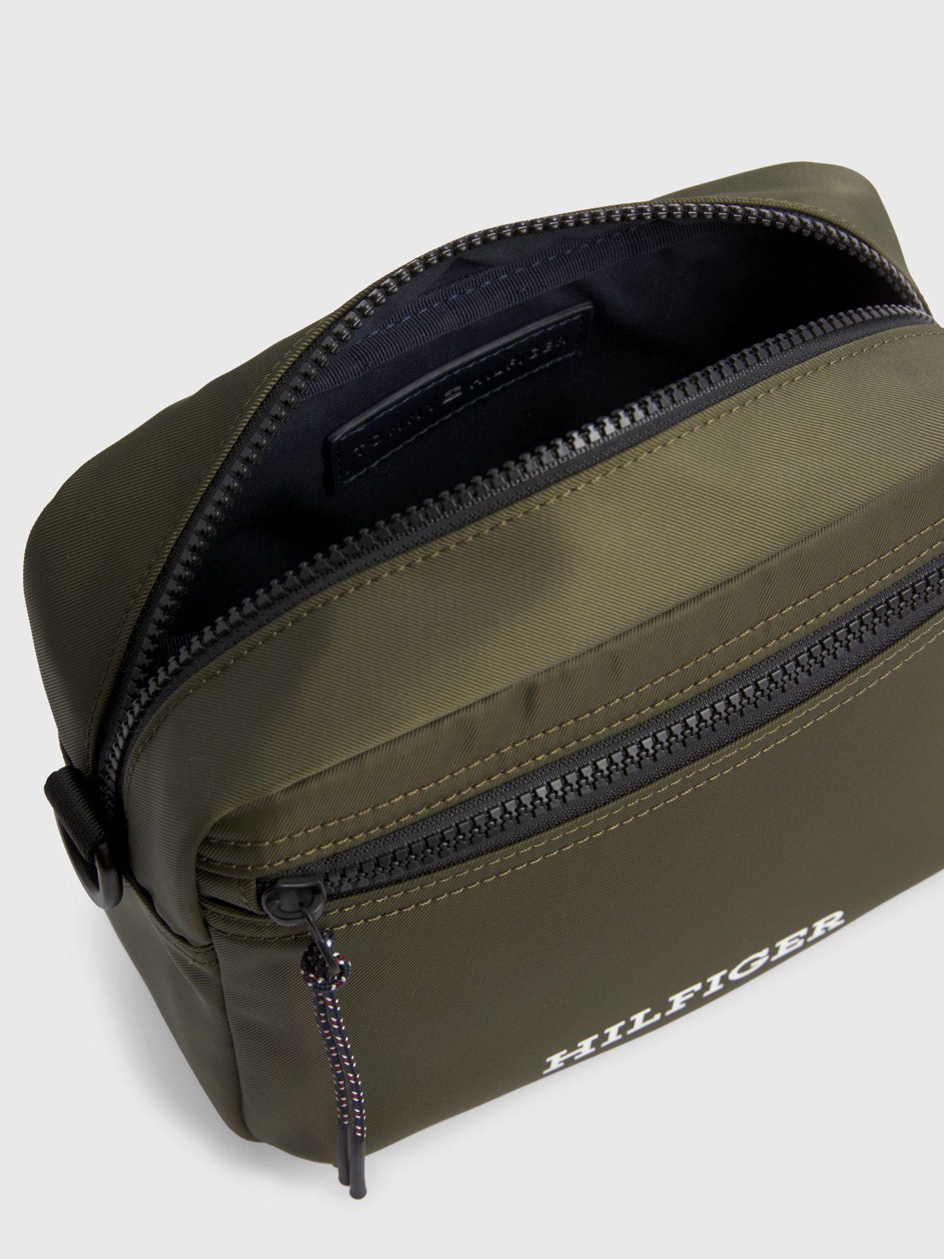 Bolso Reporter Con Logo Monotipo Verde Tommy Hilfiger-3