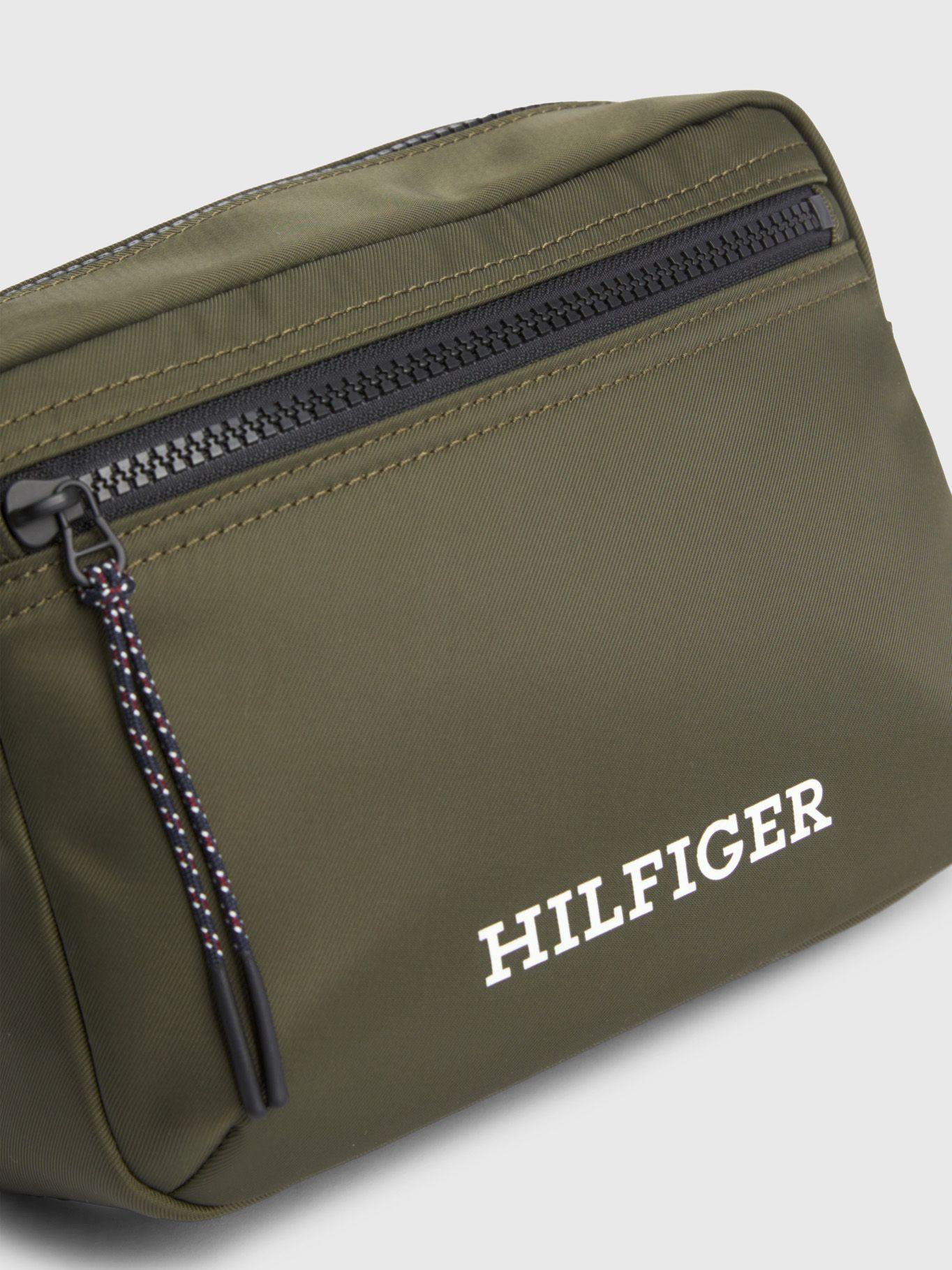 Bolso Reporter Con Logo Monotipo Verde Tommy Hilfiger-4