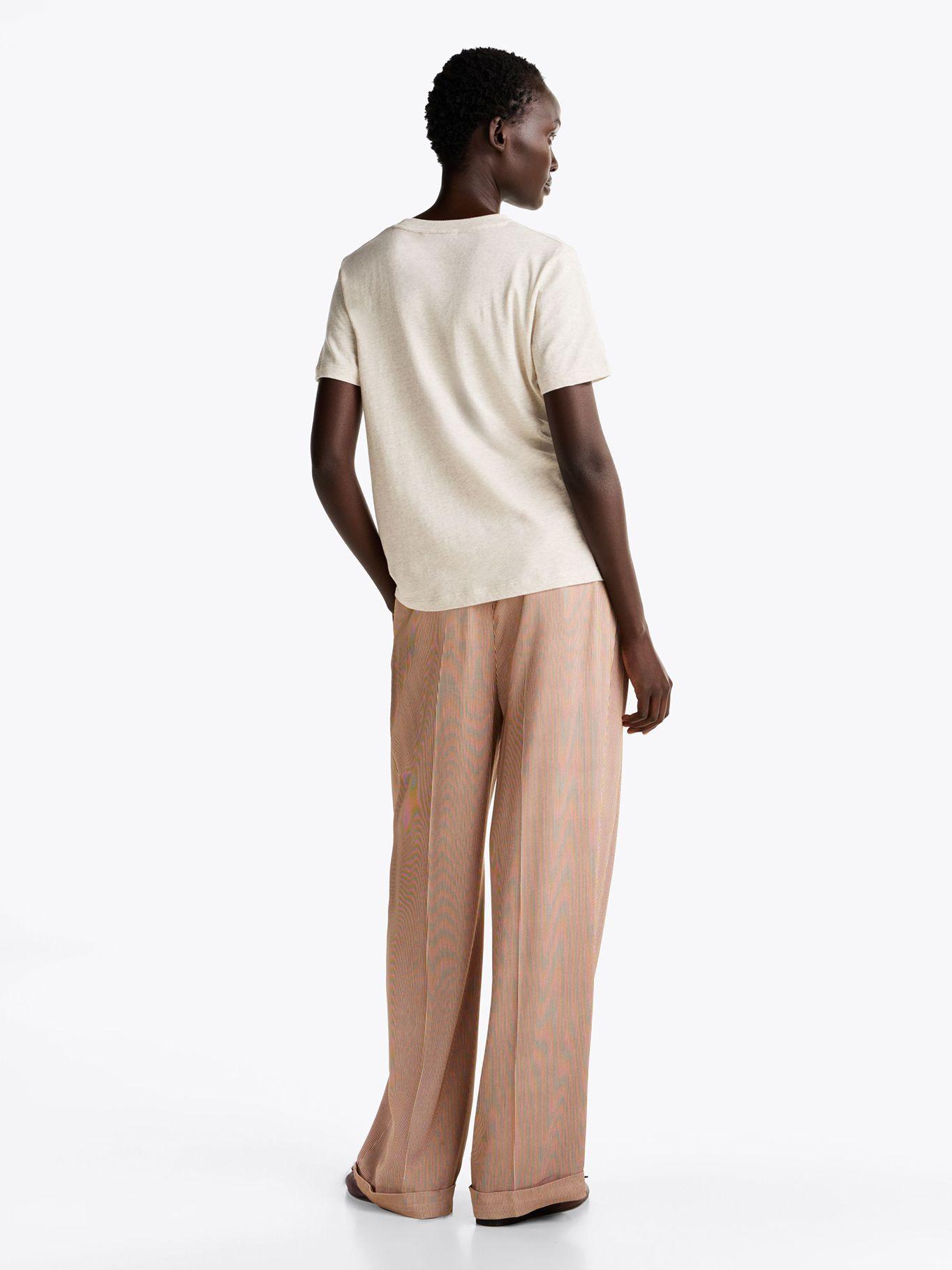 Polera Signature Con Logo Beige Tommy Hilfiger-2
