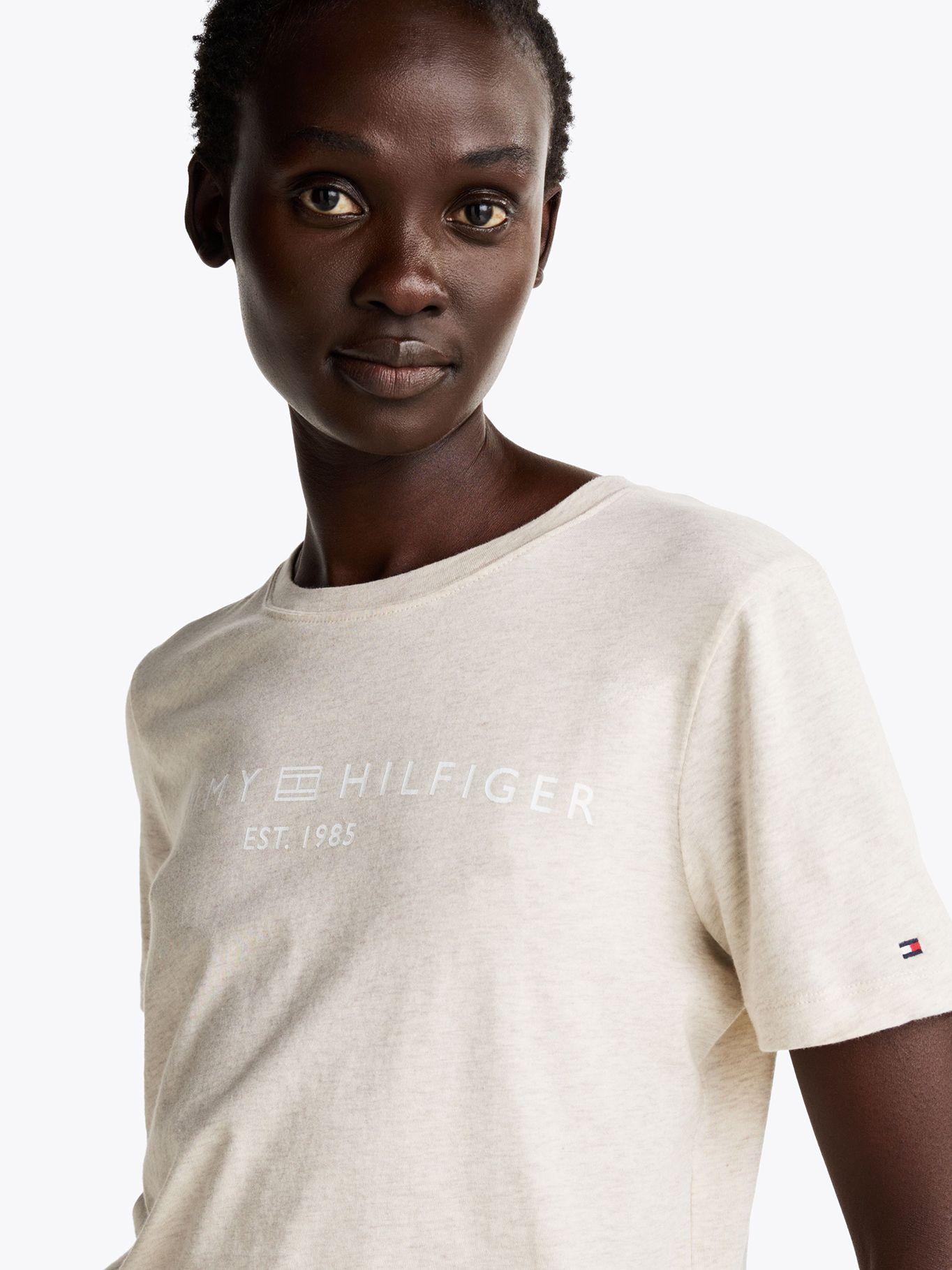 Polera Signature Con Logo Beige Tommy Hilfiger-3