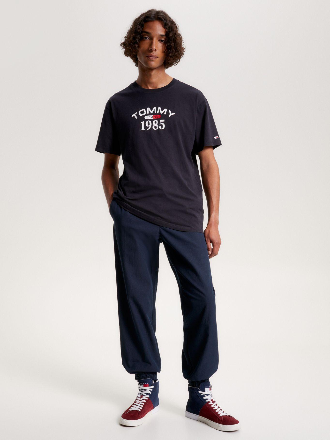 Polera Classic 1985 Curved Azul Tommy Jeans-1