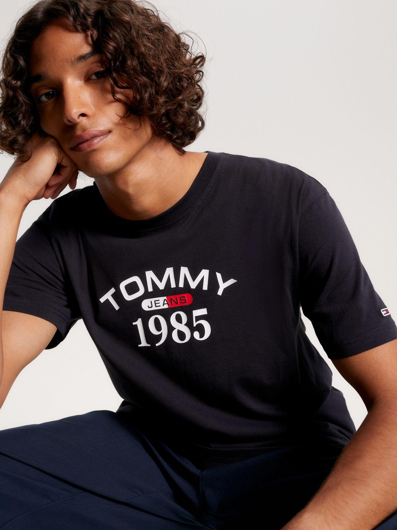 Polera Classic 1985 Curved Azul Tommy Jeans-3